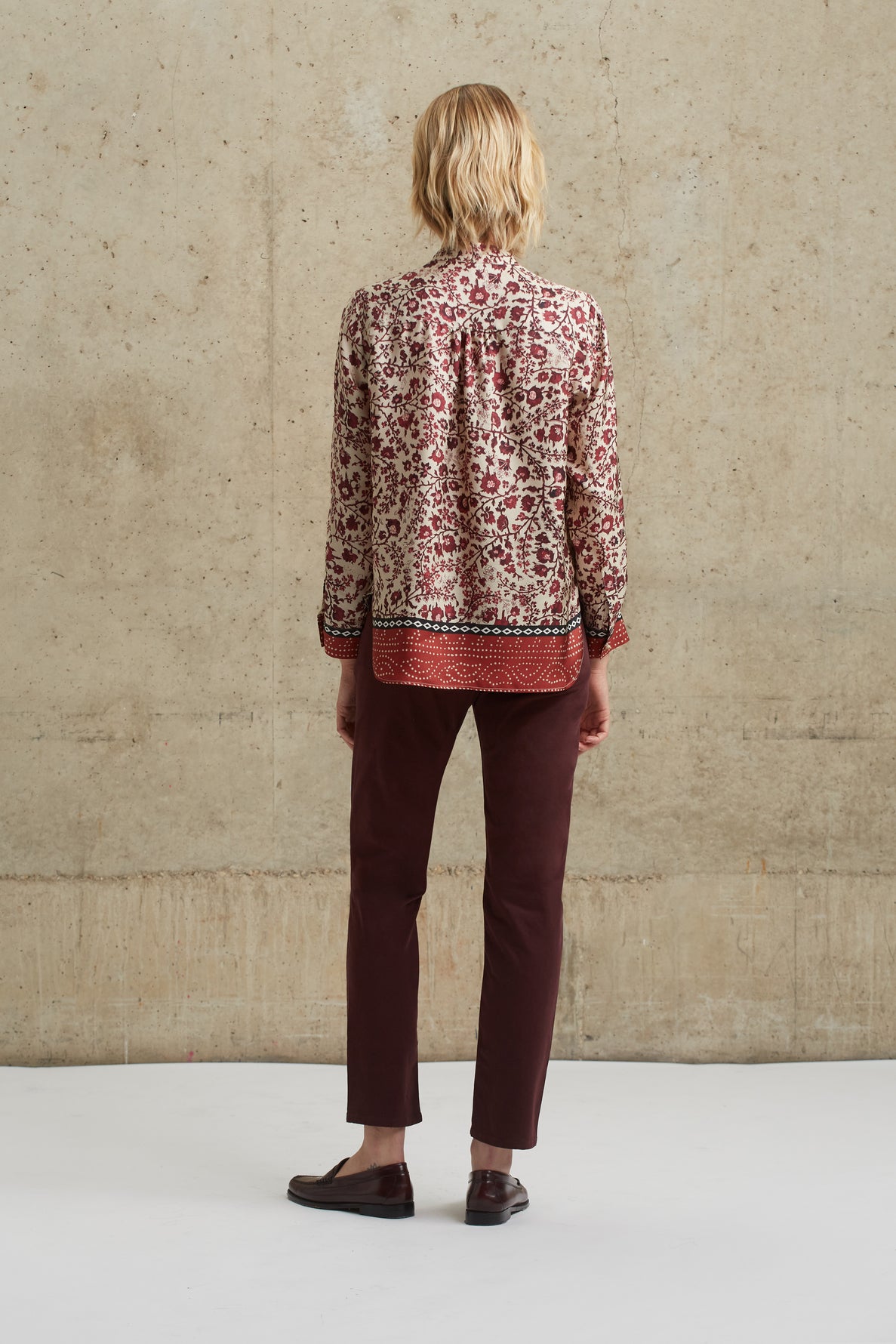 Blouse fluide fleurie - CAMELLIA Faume - seconde main