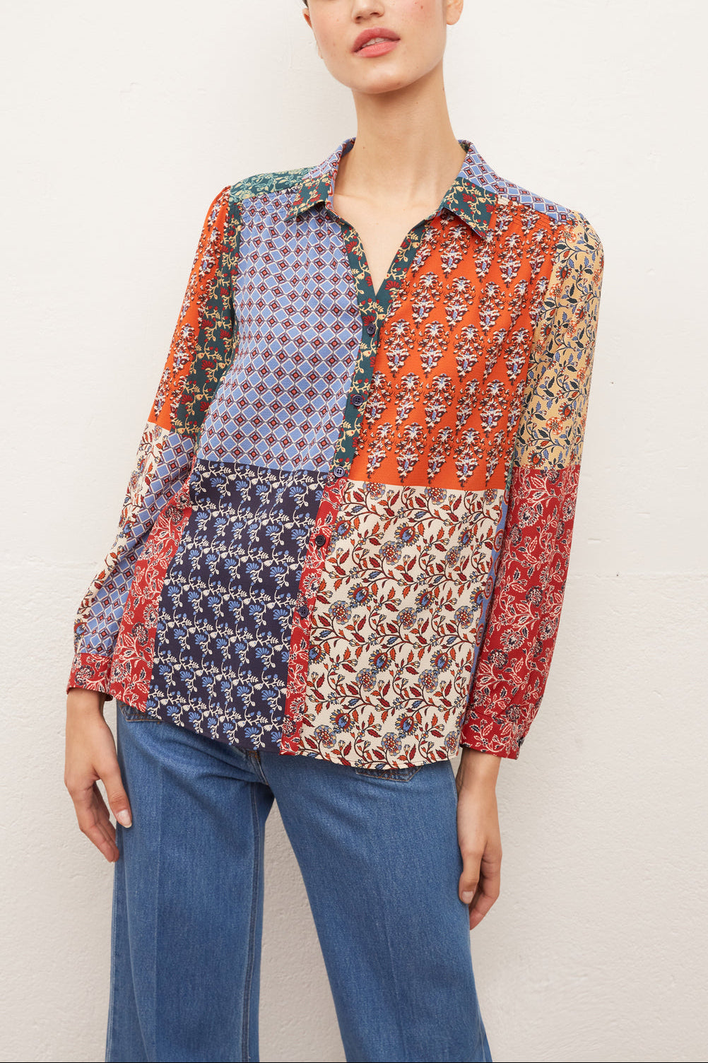 Chemise fluide avec smocks - NICKY Faume - seconde main