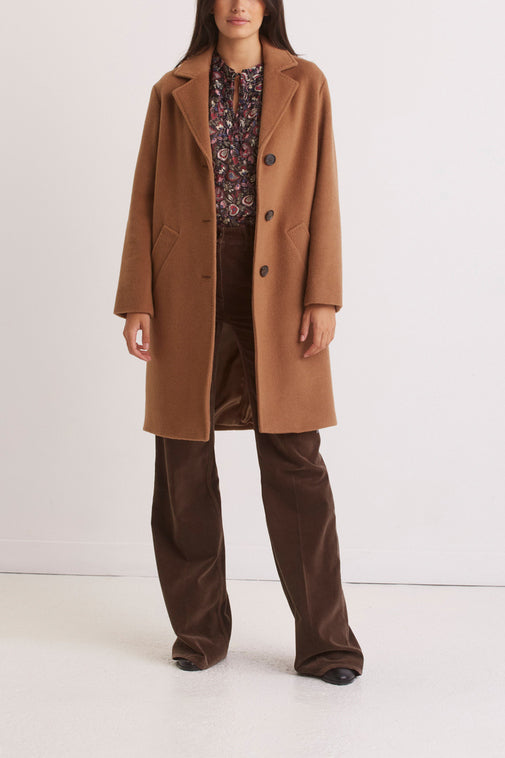 Manteau tailleur en laine angora - SCARLET Faume - seconde main