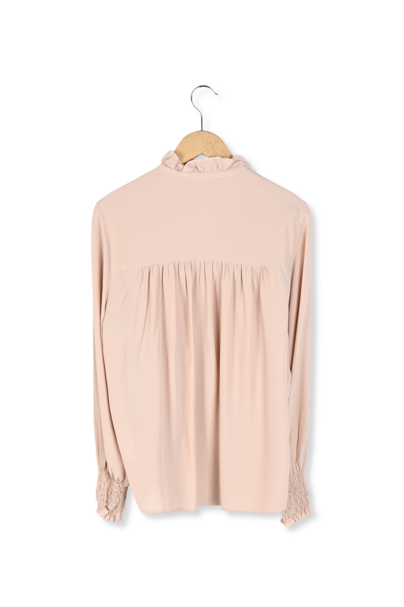 Chemise à col montant et volants - BELY Faume - seconde main