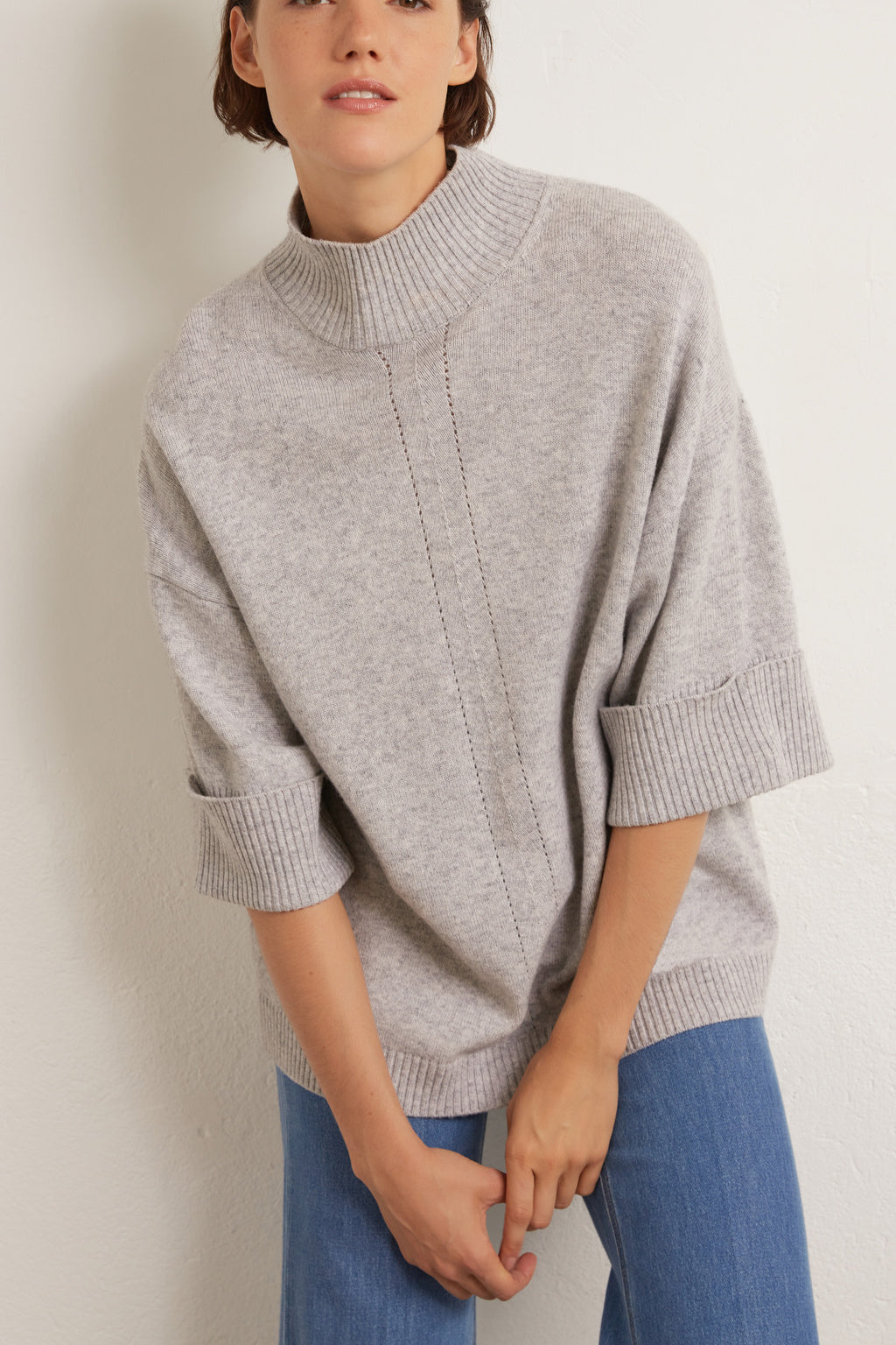 Pull oversize en laine avec manches larges Faume - seconde main