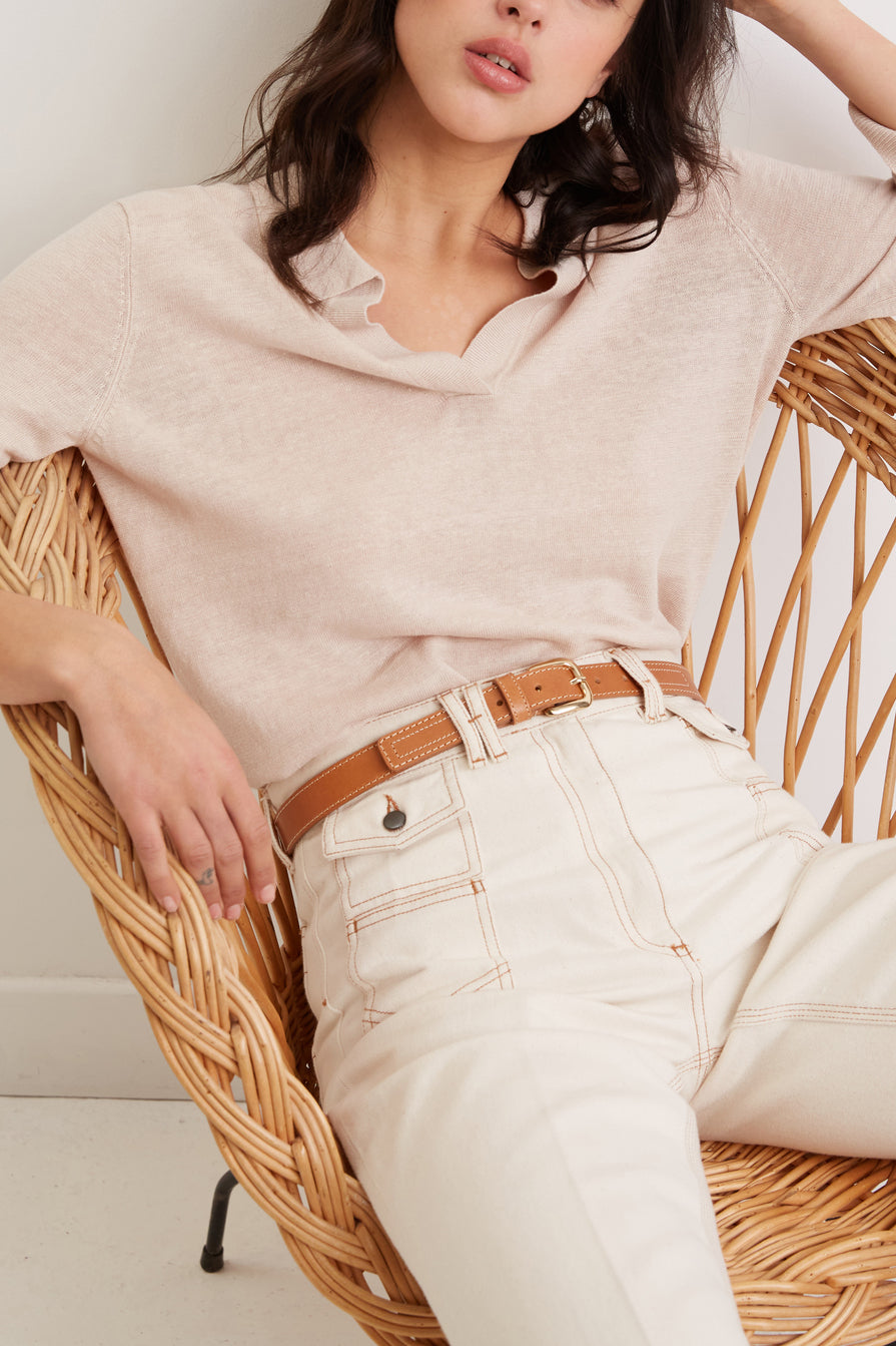 Polo en lin - LEALINE Faume - seconde main