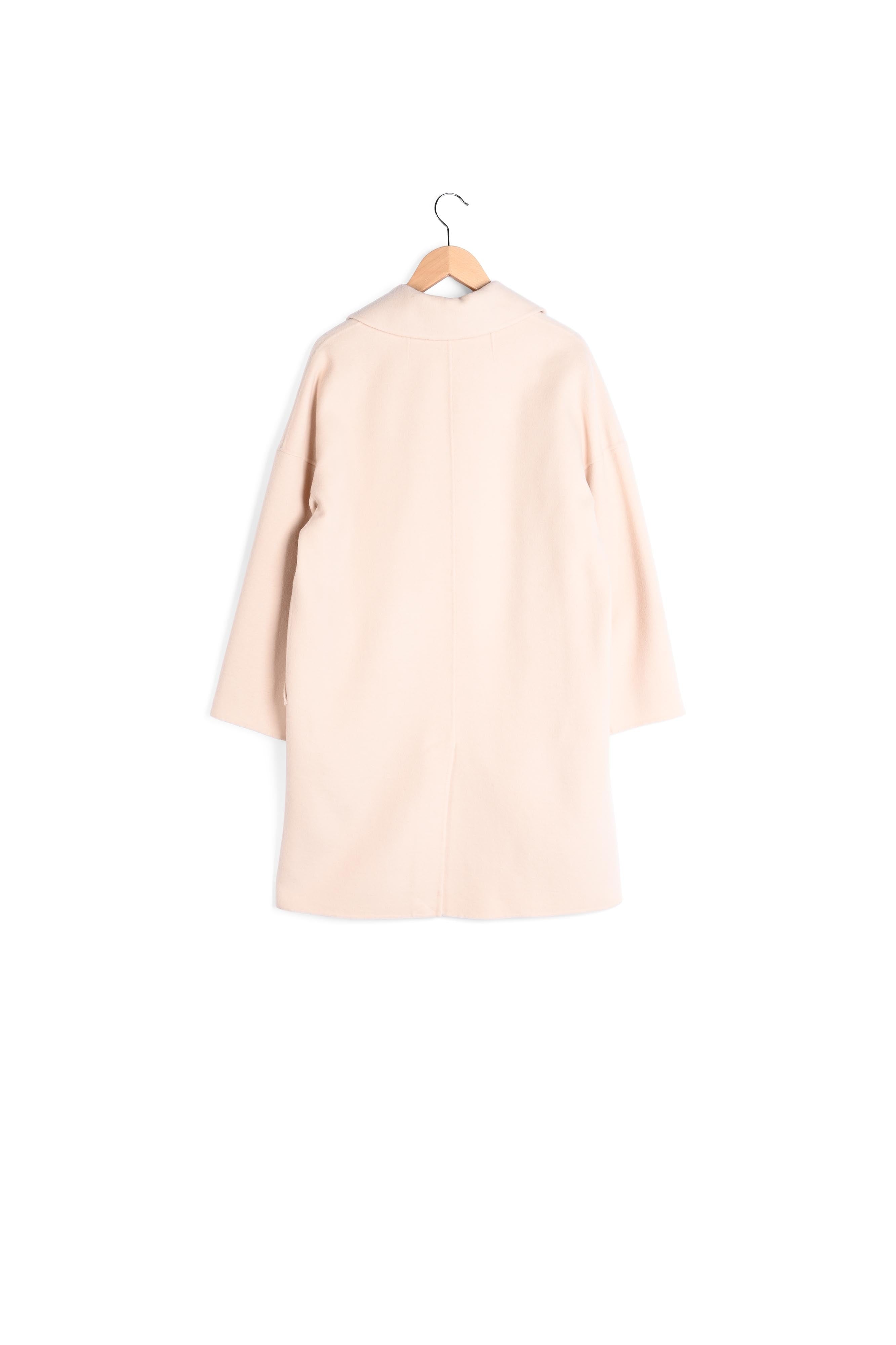 RAPHAELLE - Manteau court en drap de laine Faume - seconde main