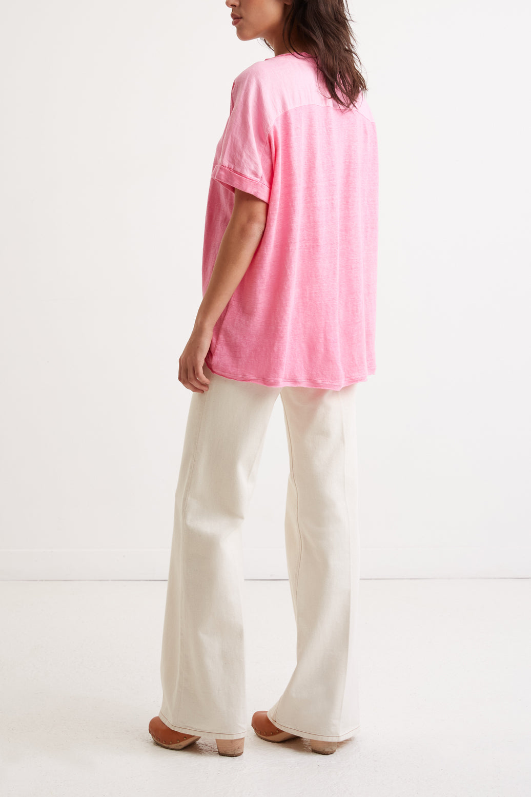 T-Shirt oversize en lin - AGATHA Faume - seconde main