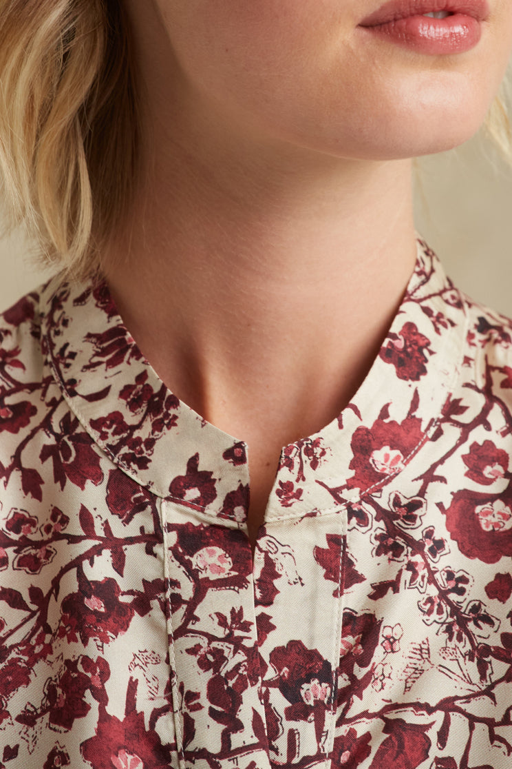 Blouse fluide fleurie - CAMELLIA Faume - seconde main