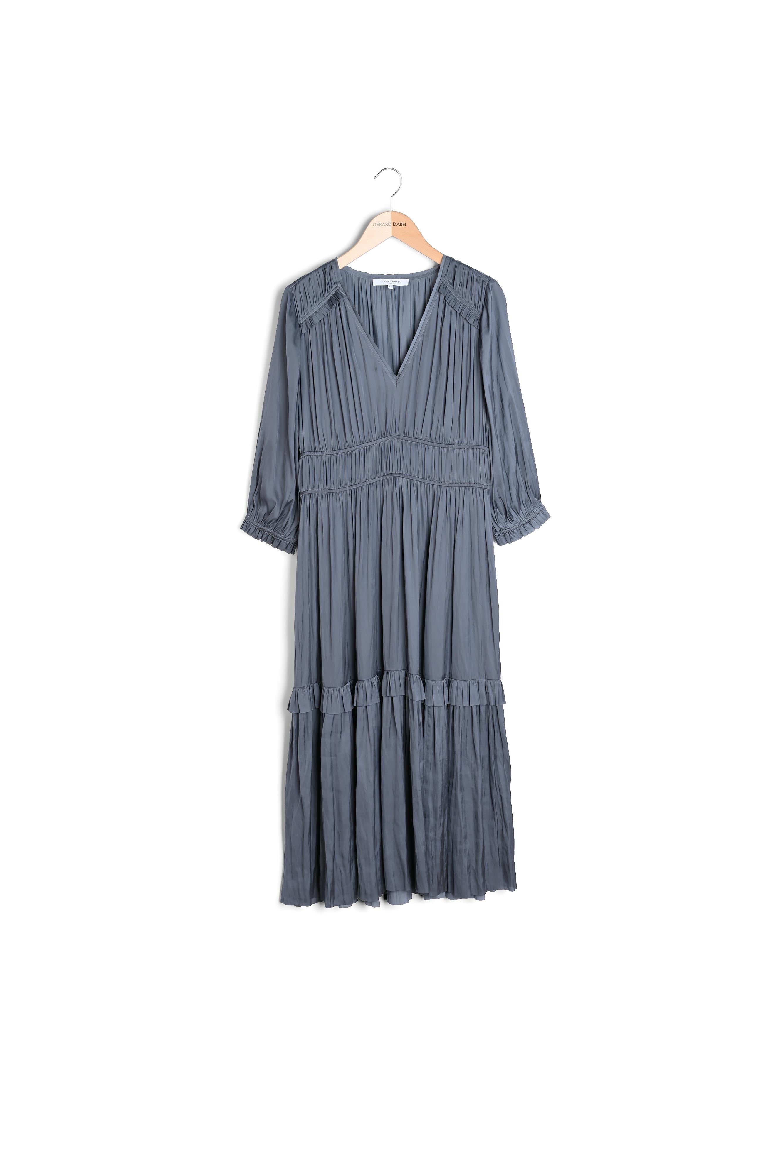 Robe longue au toucher soyeux avec plissage Faume - seconde main