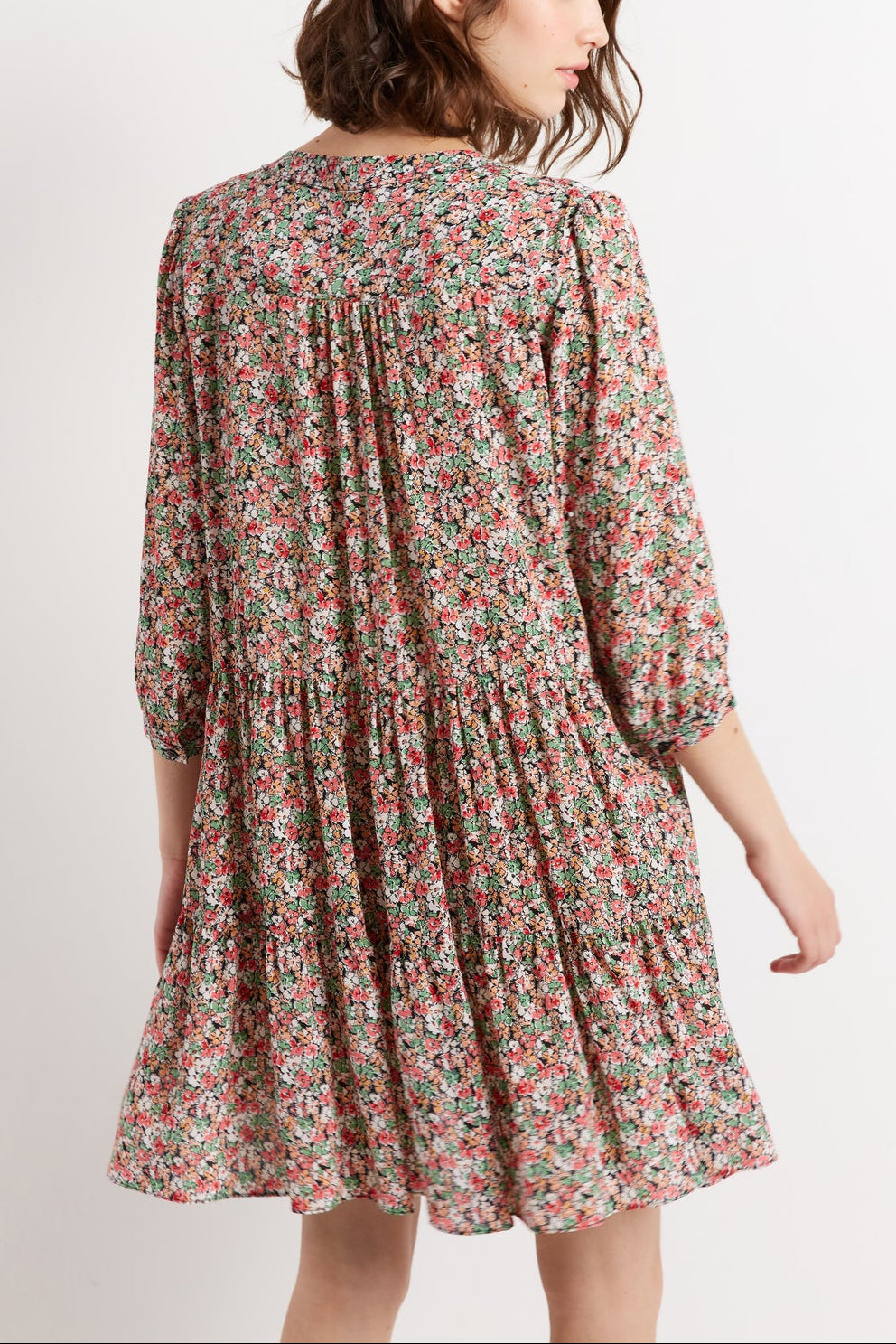 Robe fleurie à étages - JACOB Faume - seconde main