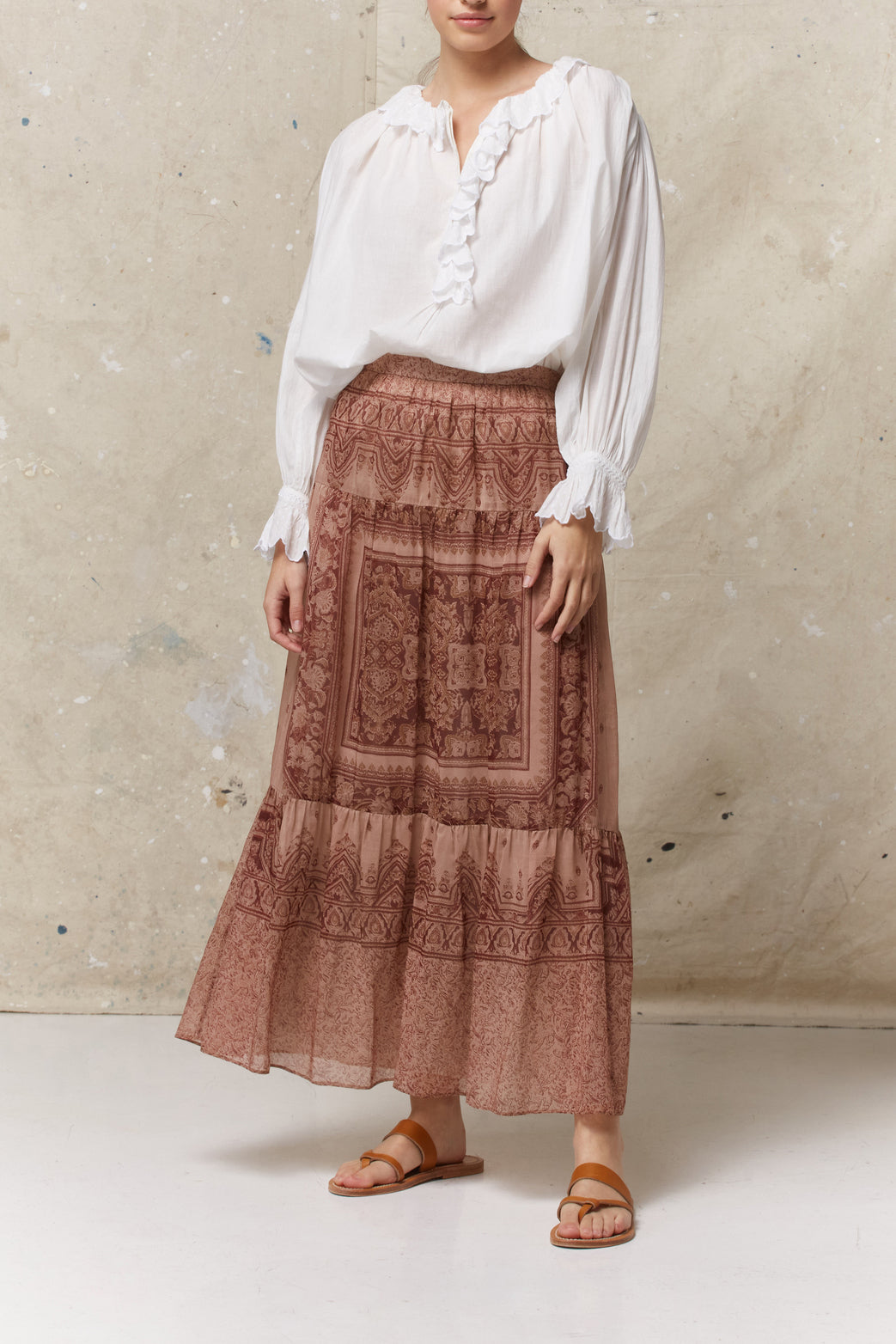 Jupon imprimé baroque - LEON Faume - seconde main