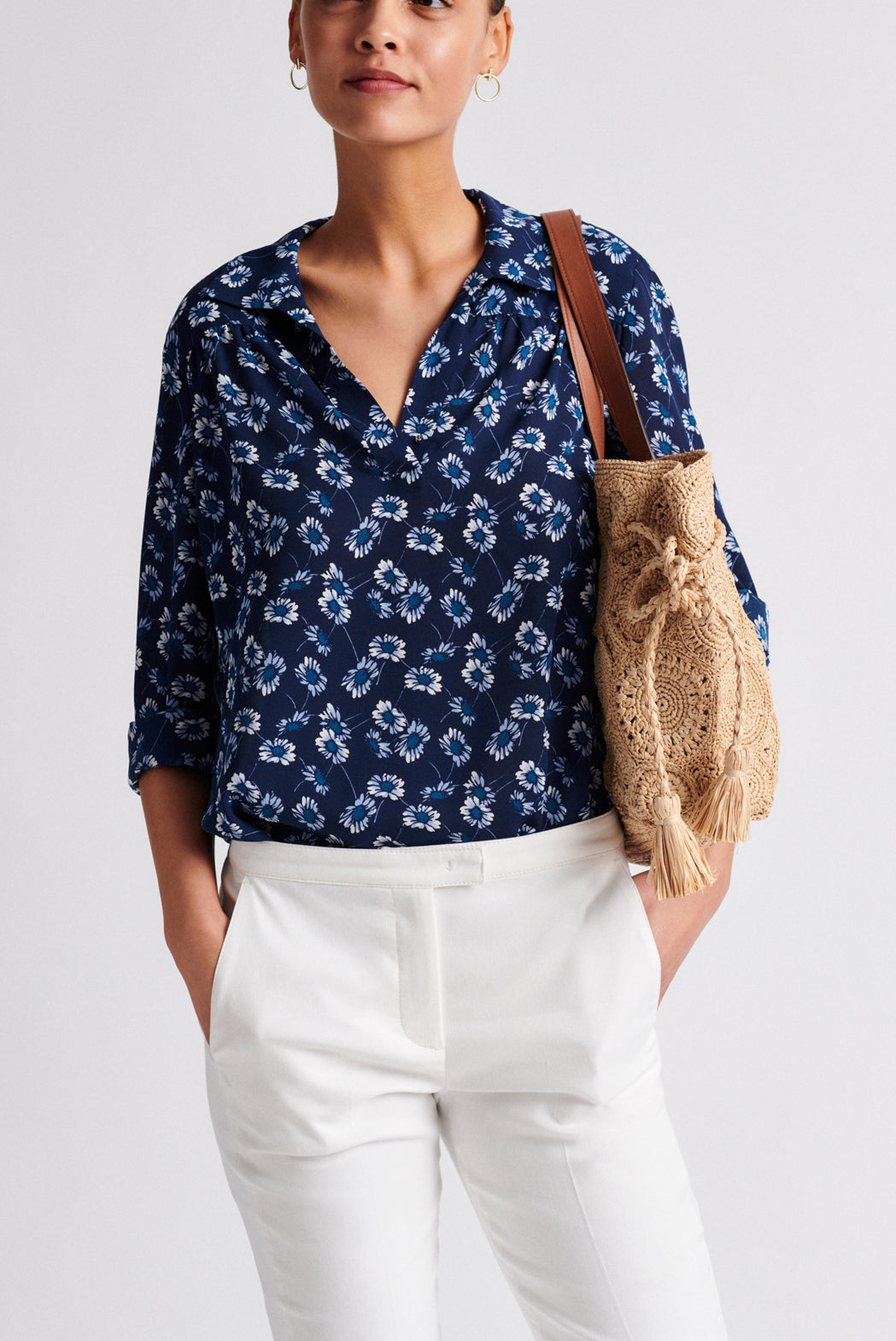 NANNIE - Chemise à imprimé floral Faume - seconde main