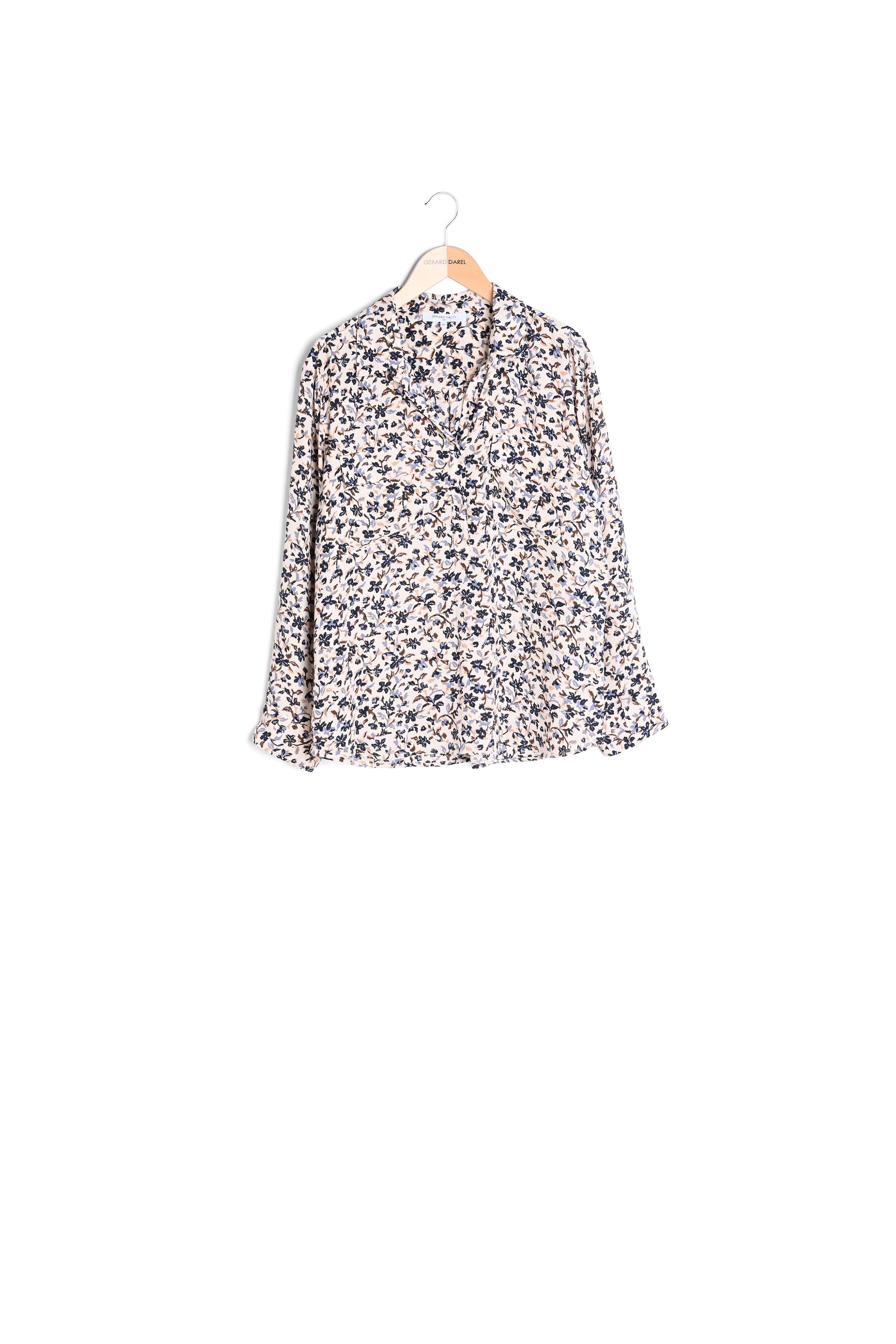 Alessia - Chemise fluide à imprimé floral Faume - seconde main