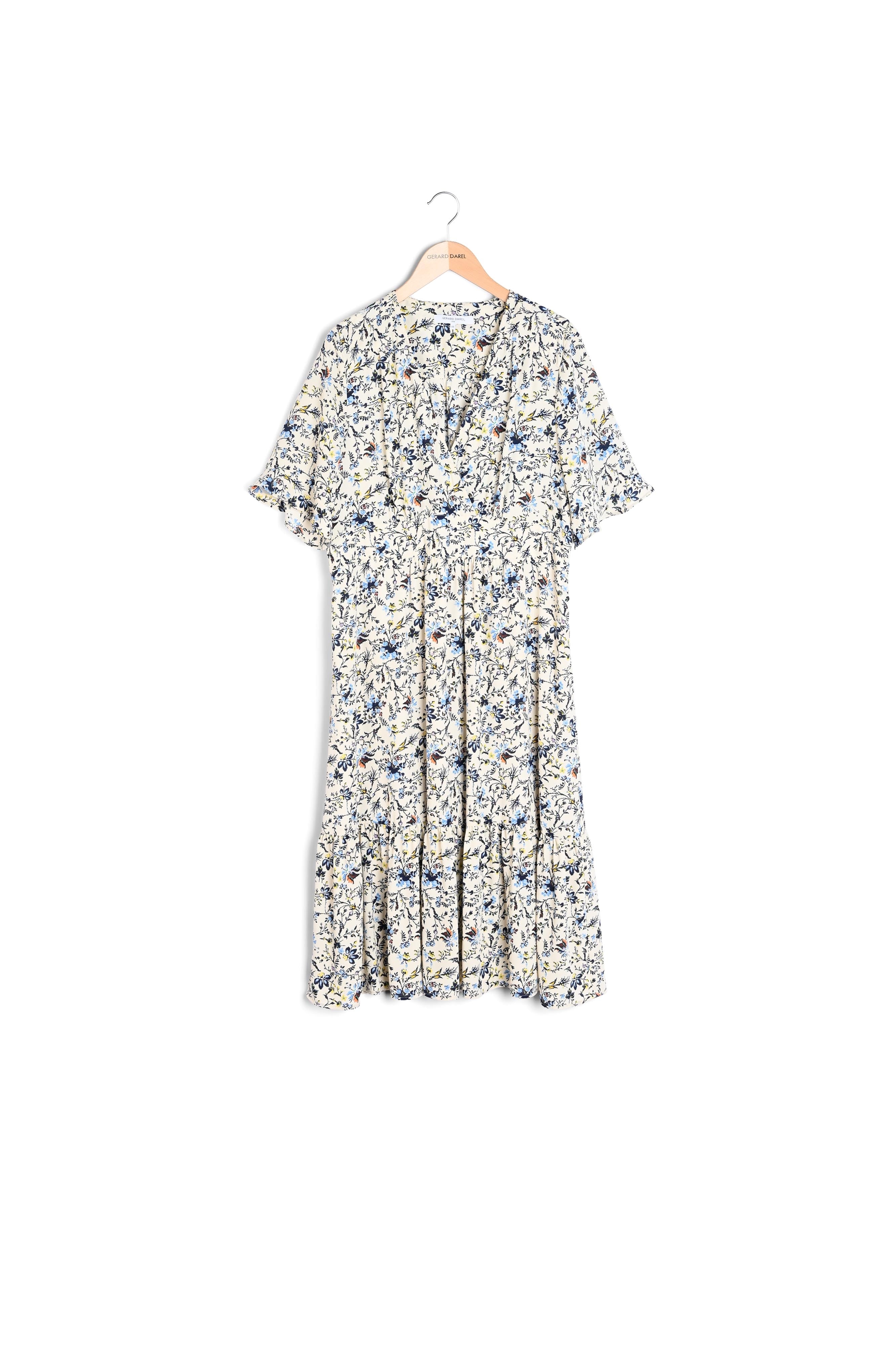 Robe midi imprimée en crêpe Faume - seconde main