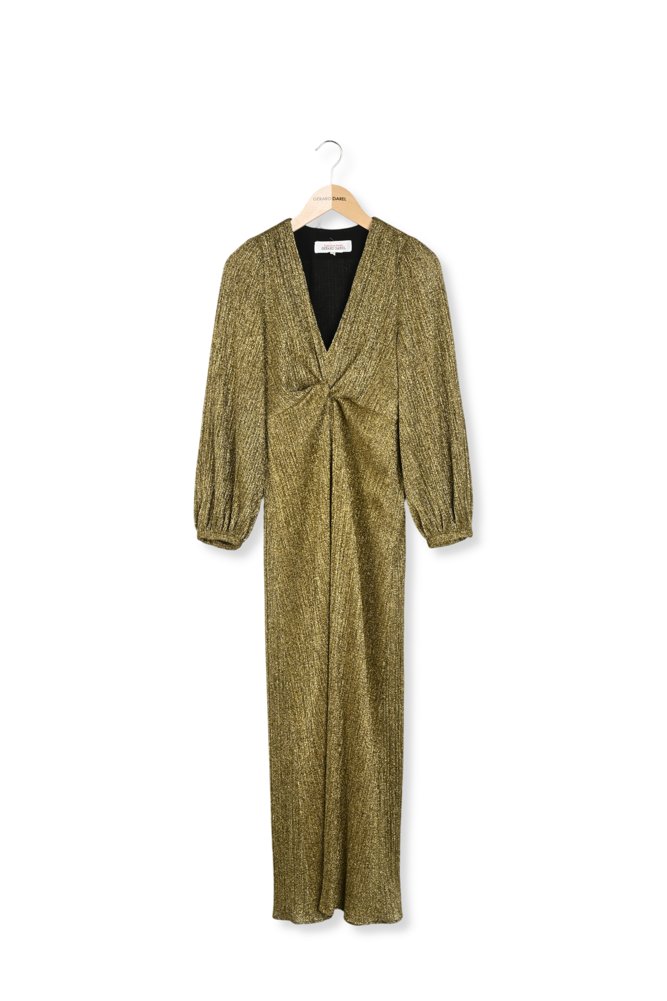 Robe longue en lurex doré - ACELYA Faume - seconde main