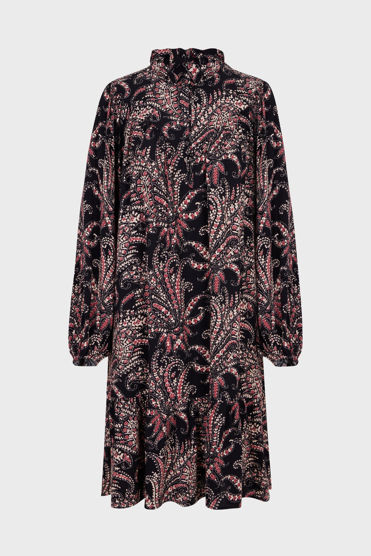 Robe col montant et imprimé cachemire - JUDY Faume - seconde main