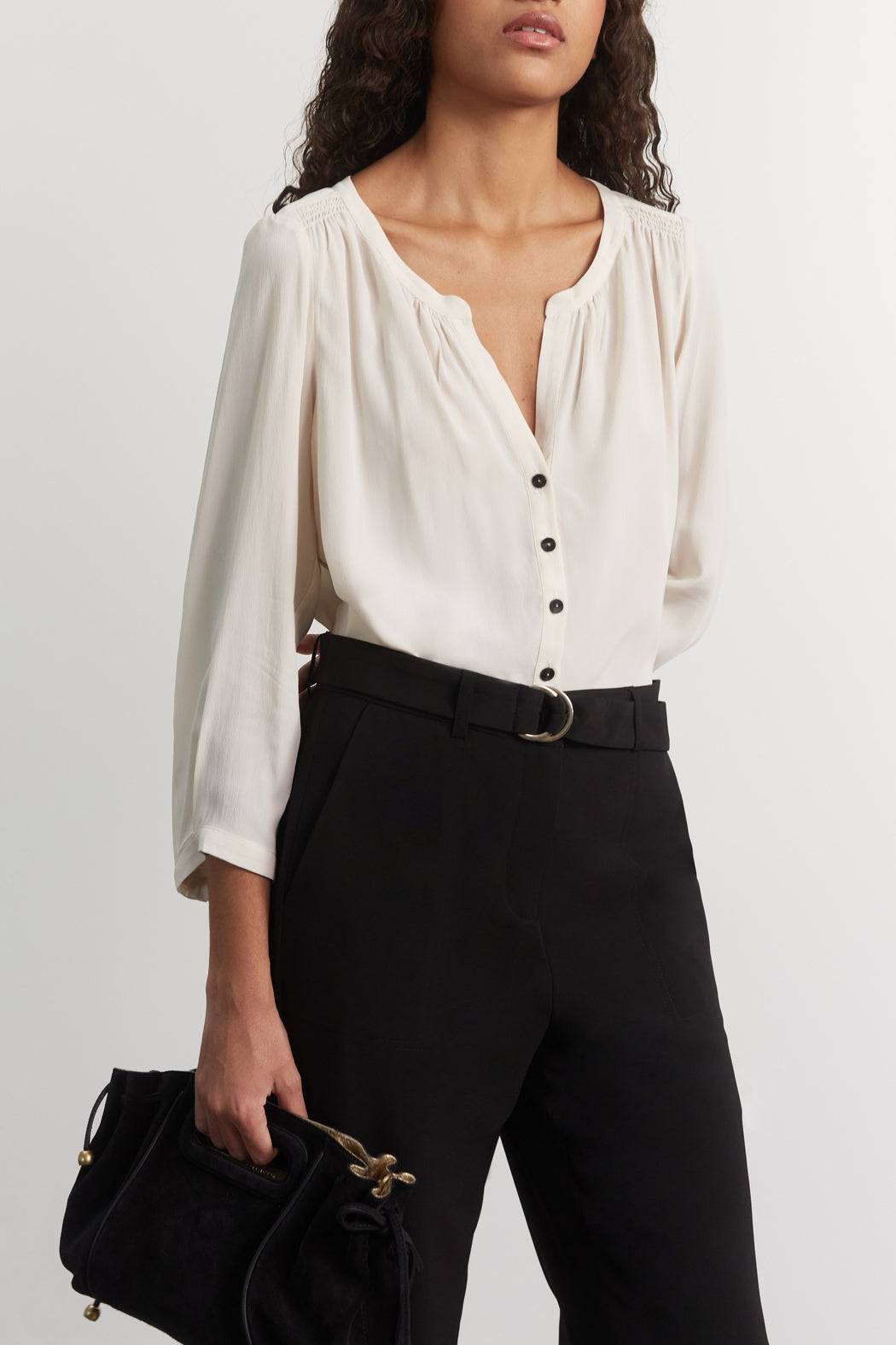 Blouse en crêpe fluide - CLAUDE Faume - seconde main