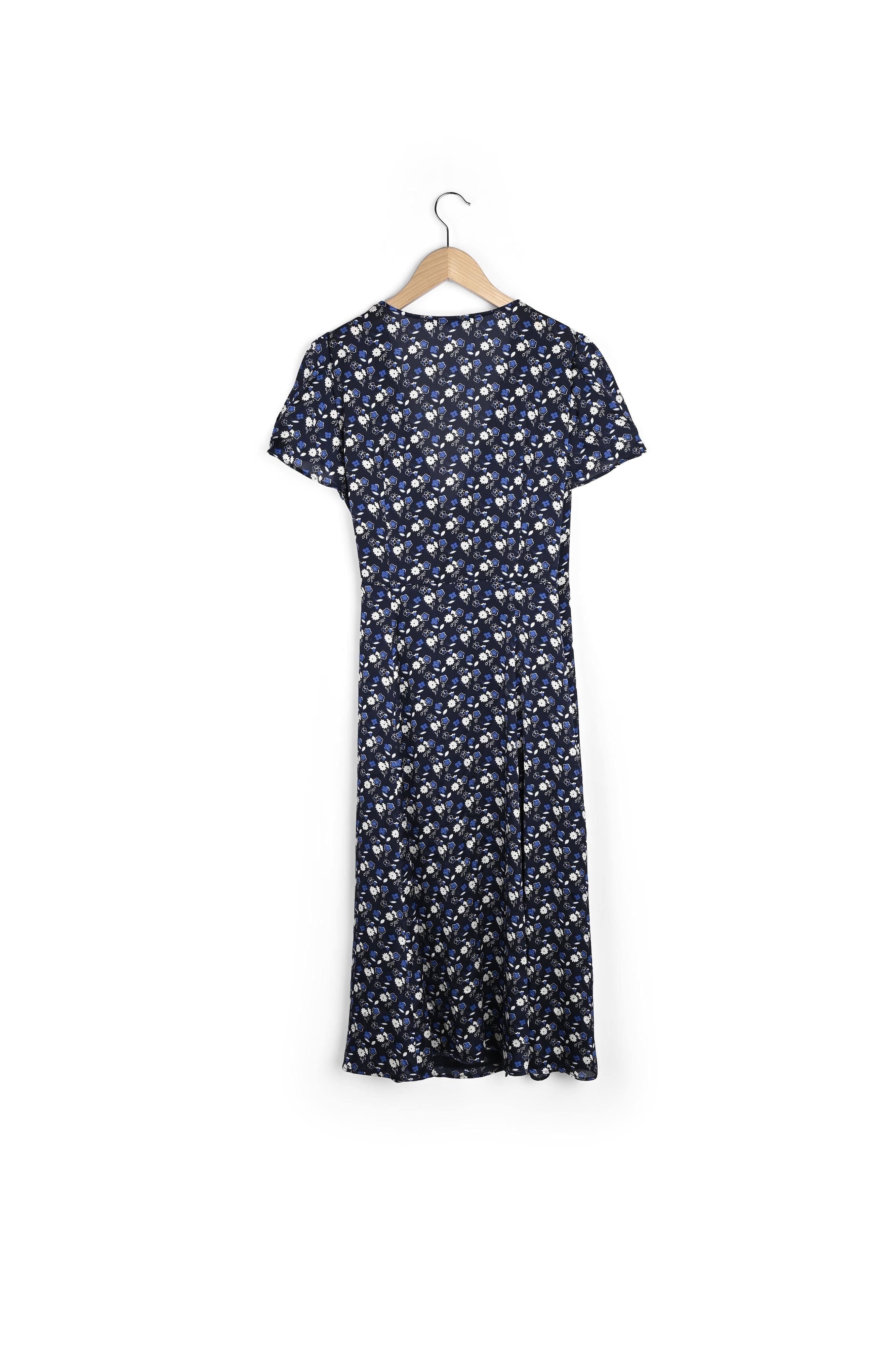 SELENA - Robe midi portefeuille Faume - seconde main