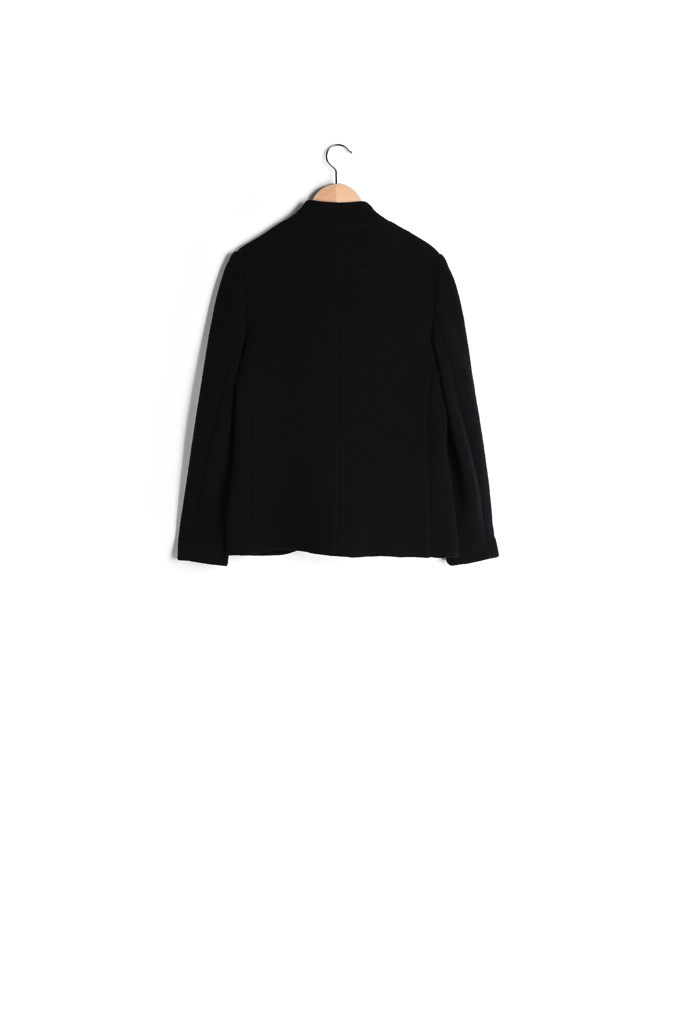 VICTOR - Veste en laine sans col Faume - seconde main