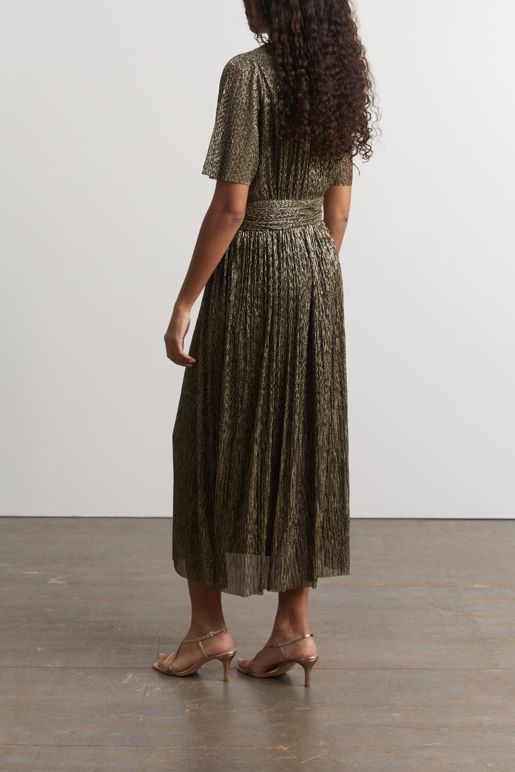 Robe du soir en jersey lamé - JOACHIM Faume - seconde main