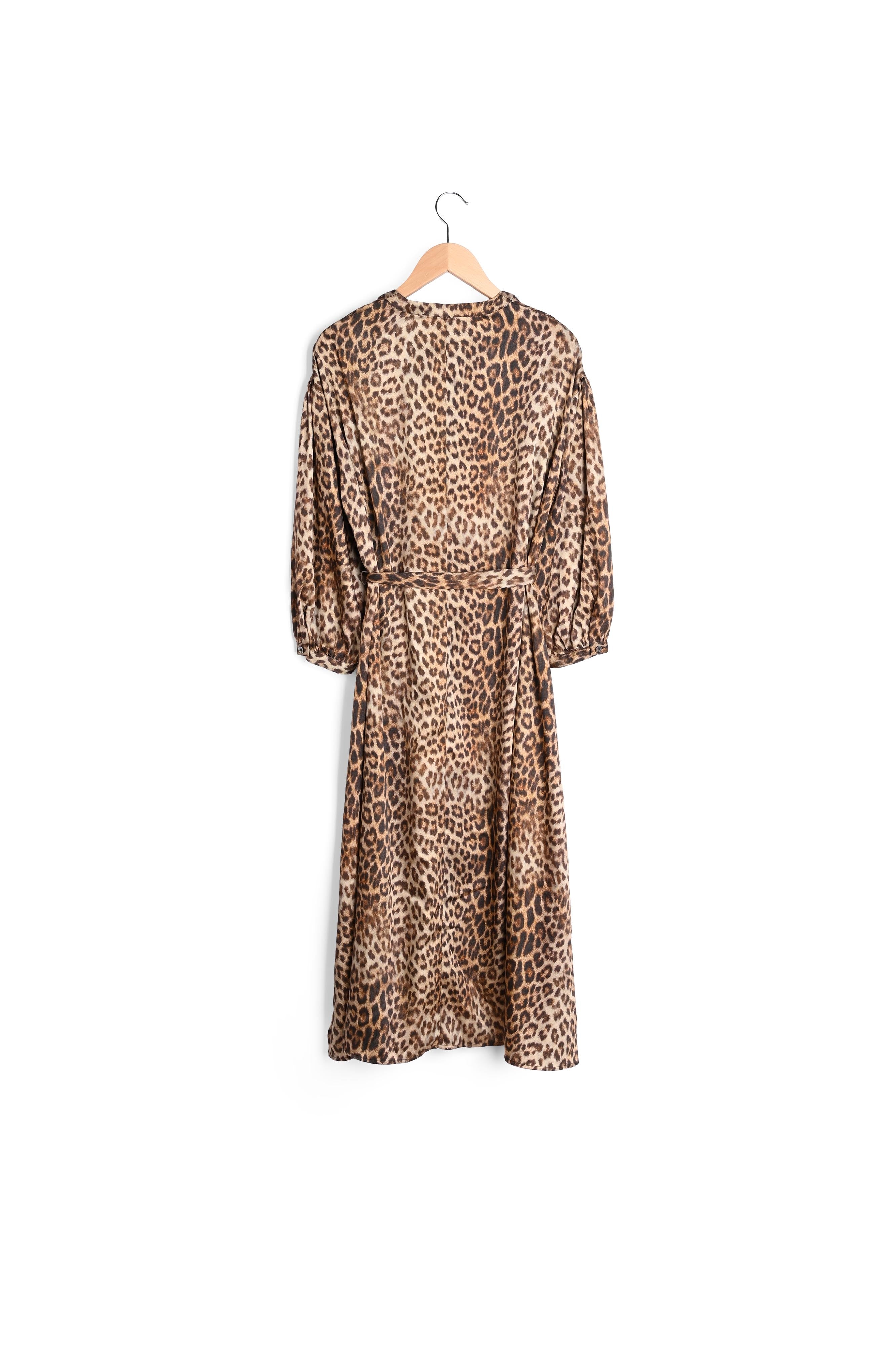 Robe longue esprit tunique à imprimé léopard - JULIAN Faume - seconde main