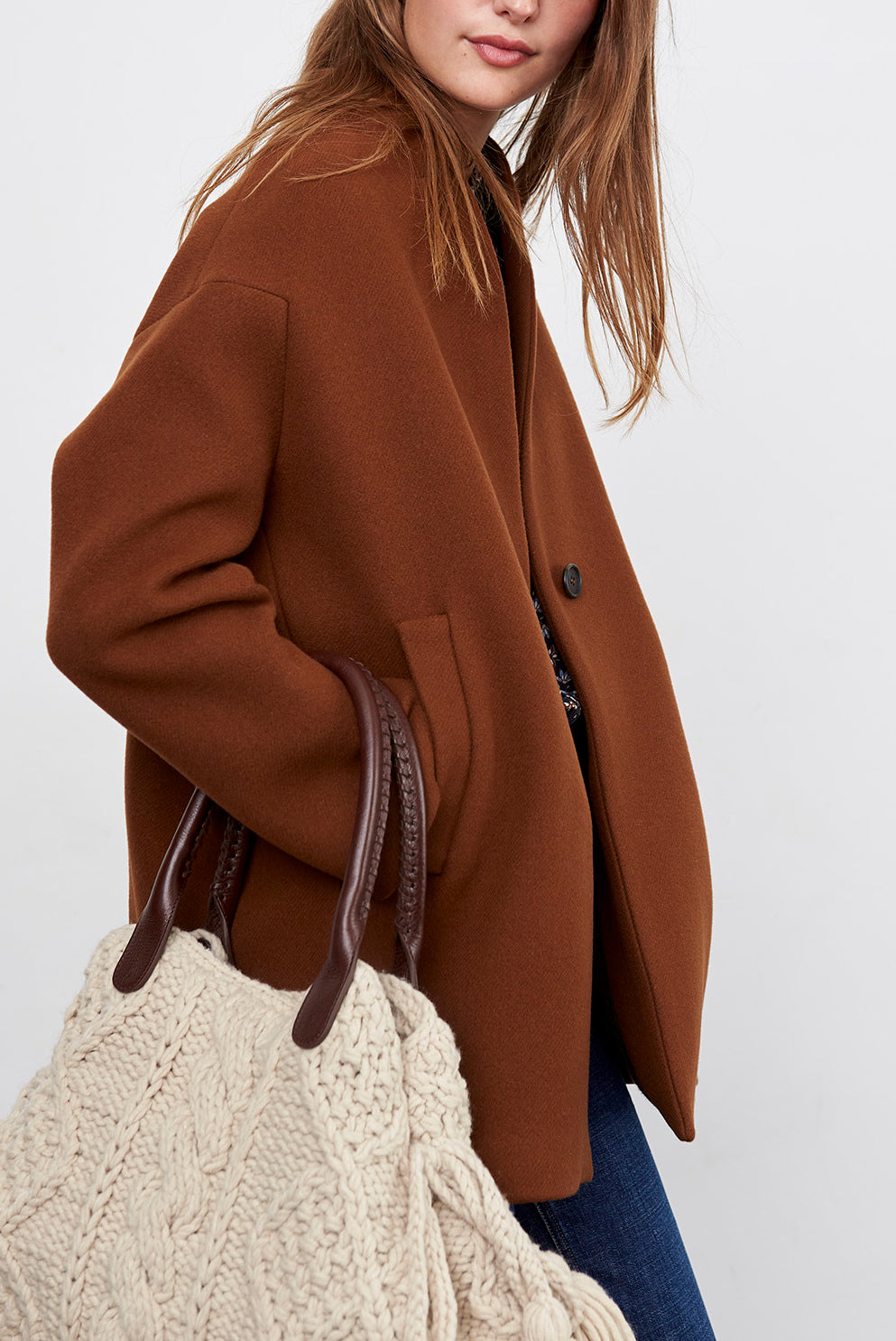 VENUS - Veste laine vierge et cachemire Faume - seconde main