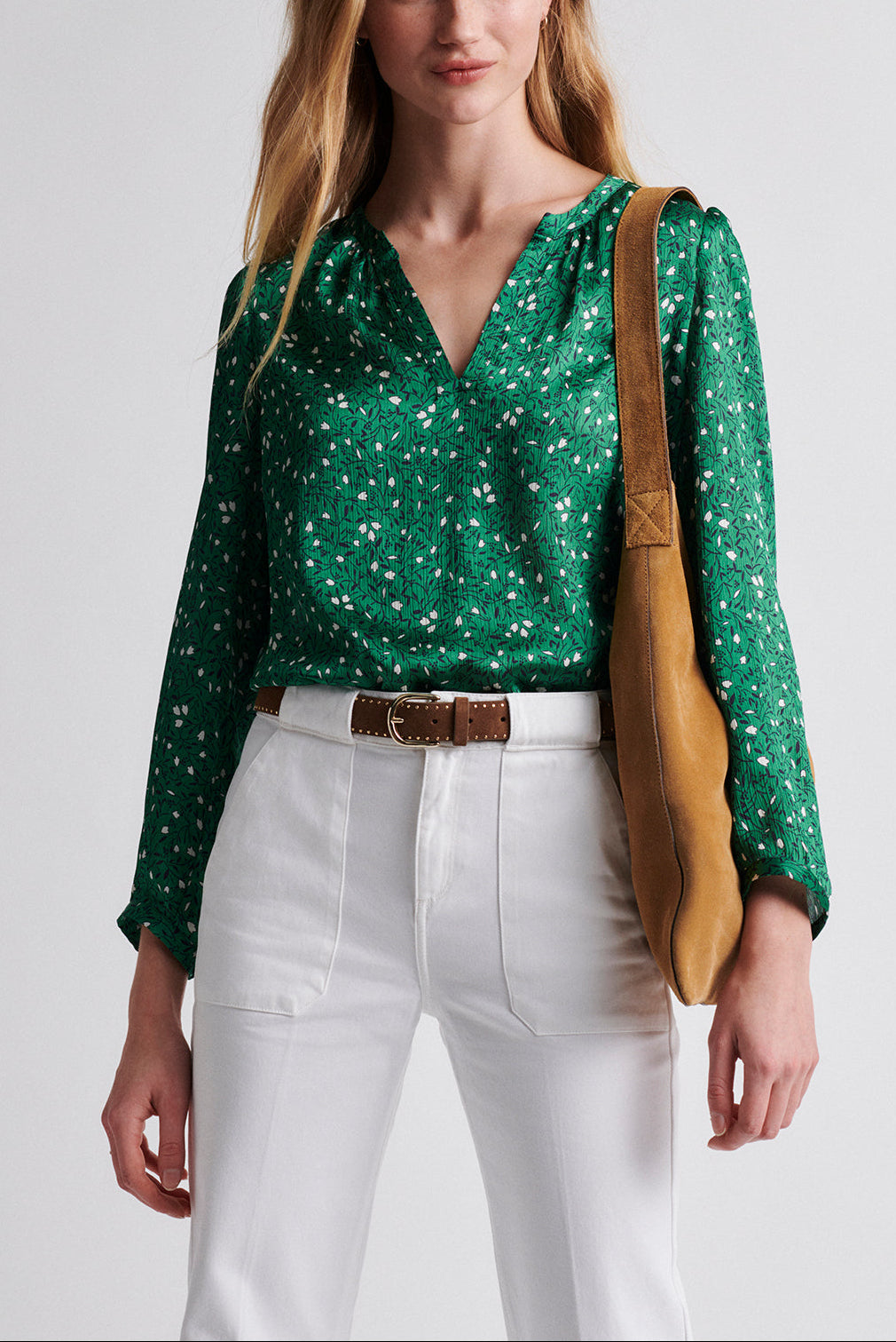 NATALIA - blouse en crêpe imprimée Faume - seconde main