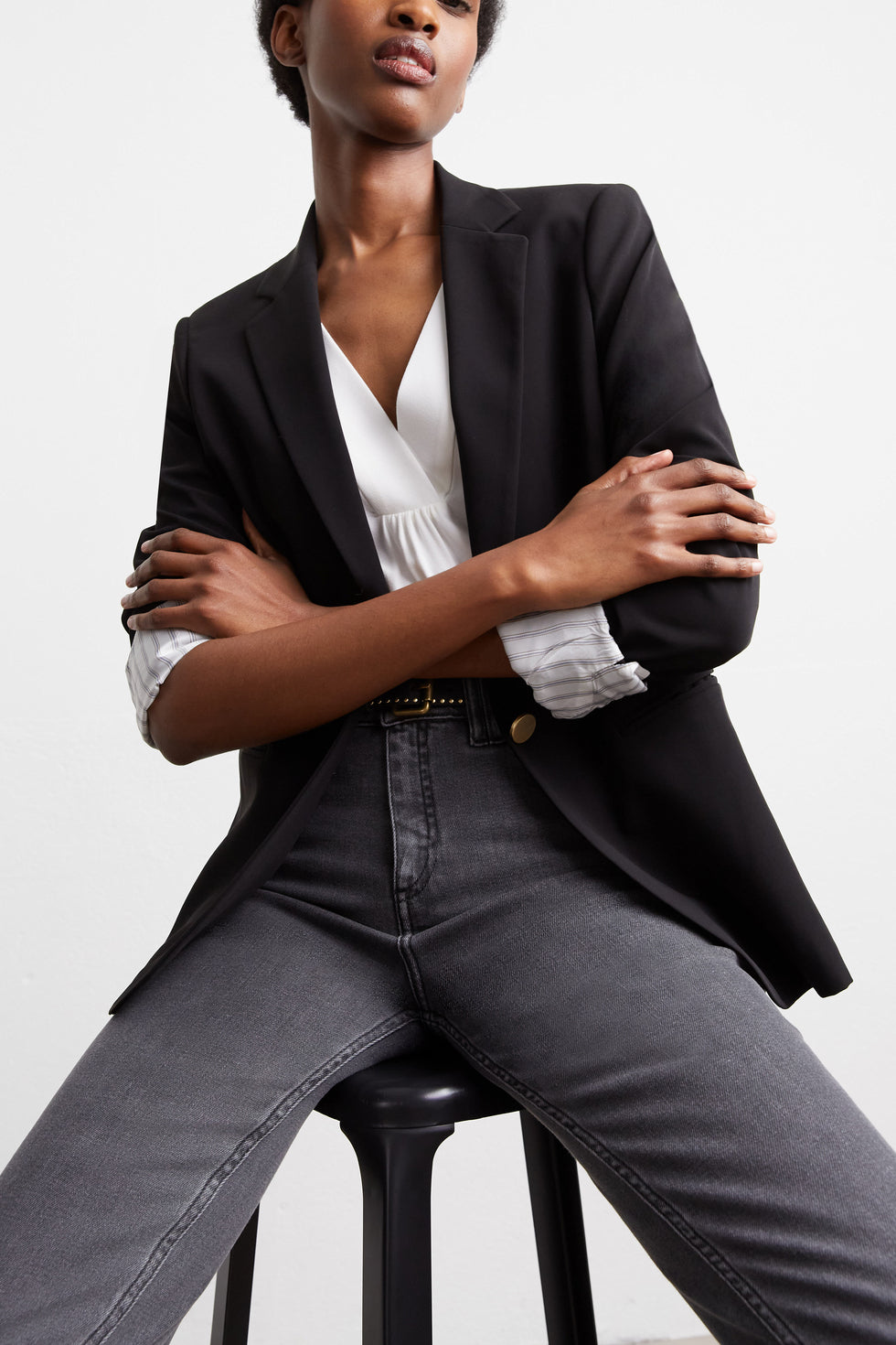Veste de tailleur en crêpe - ALIDA Faume - seconde main