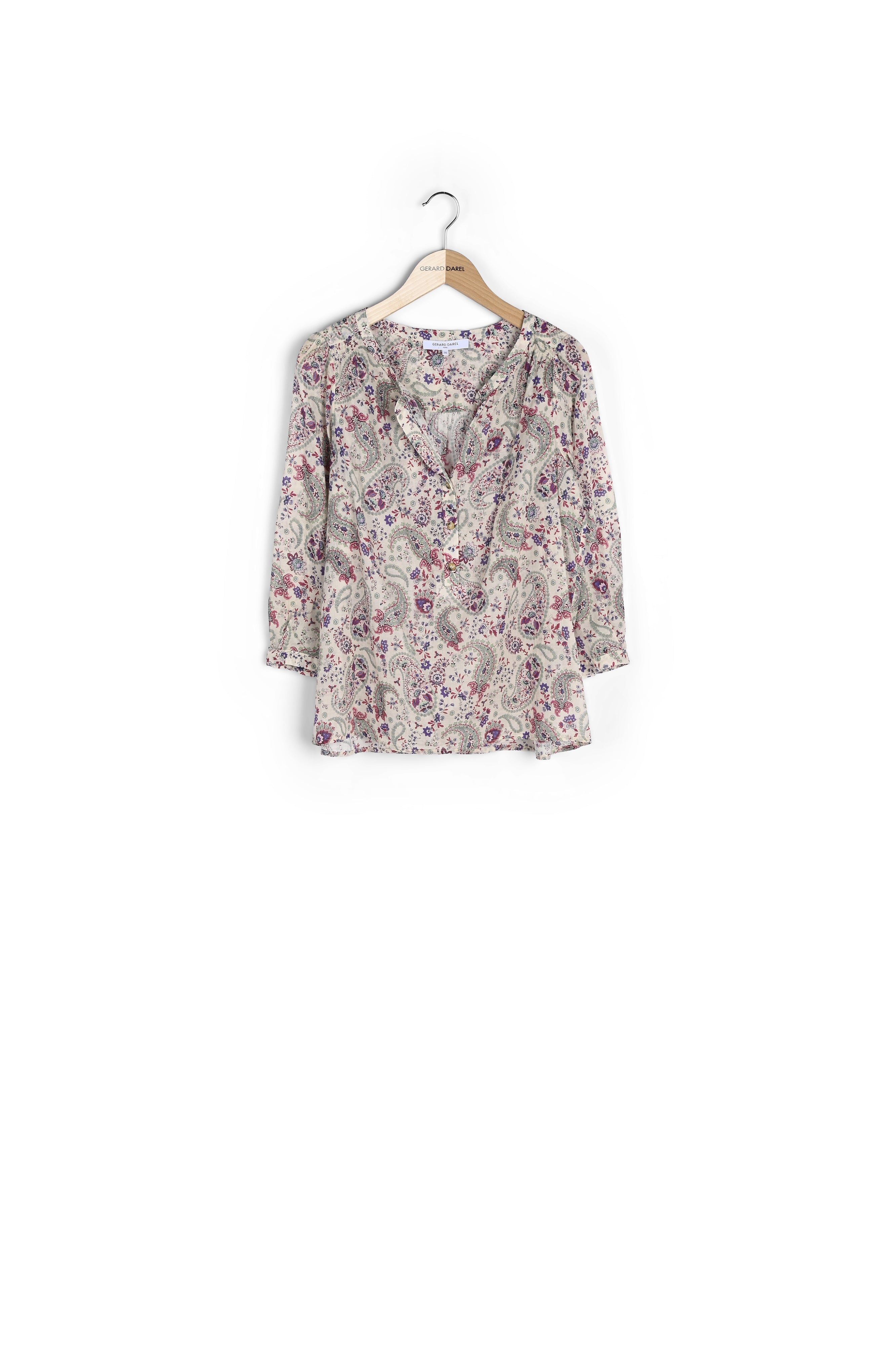 Blouse en voile de coton Bandana -CLAUDE Faume - seconde main