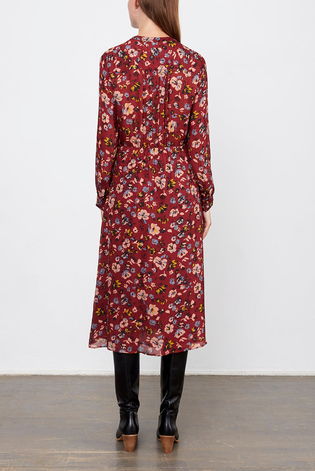 DILYS - Robe à imprimé fleuri Faume - seconde main