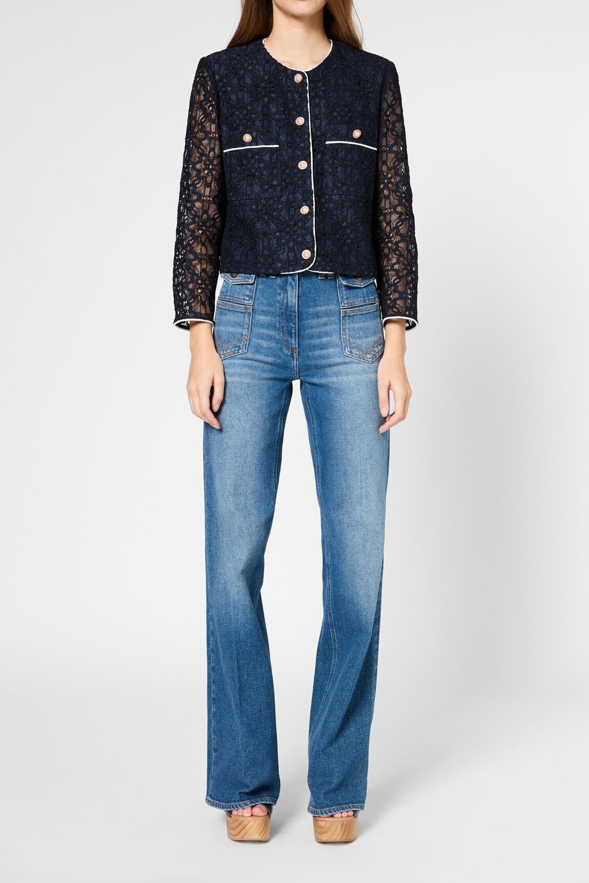 Veste courte en dentelle - RISA Faume - seconde main