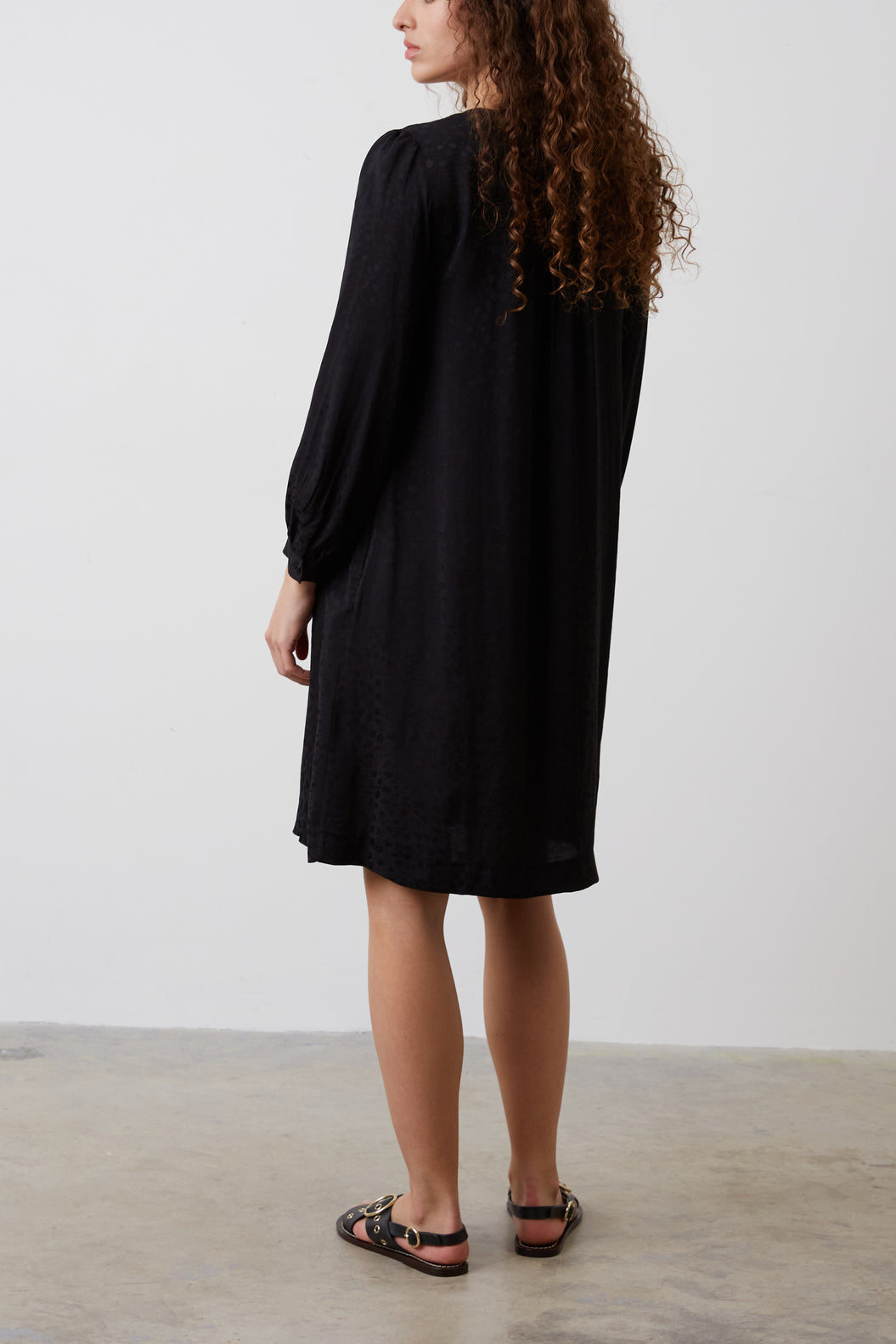 Robe courte et fluide jacquard - JOSEPHA Faume - seconde main