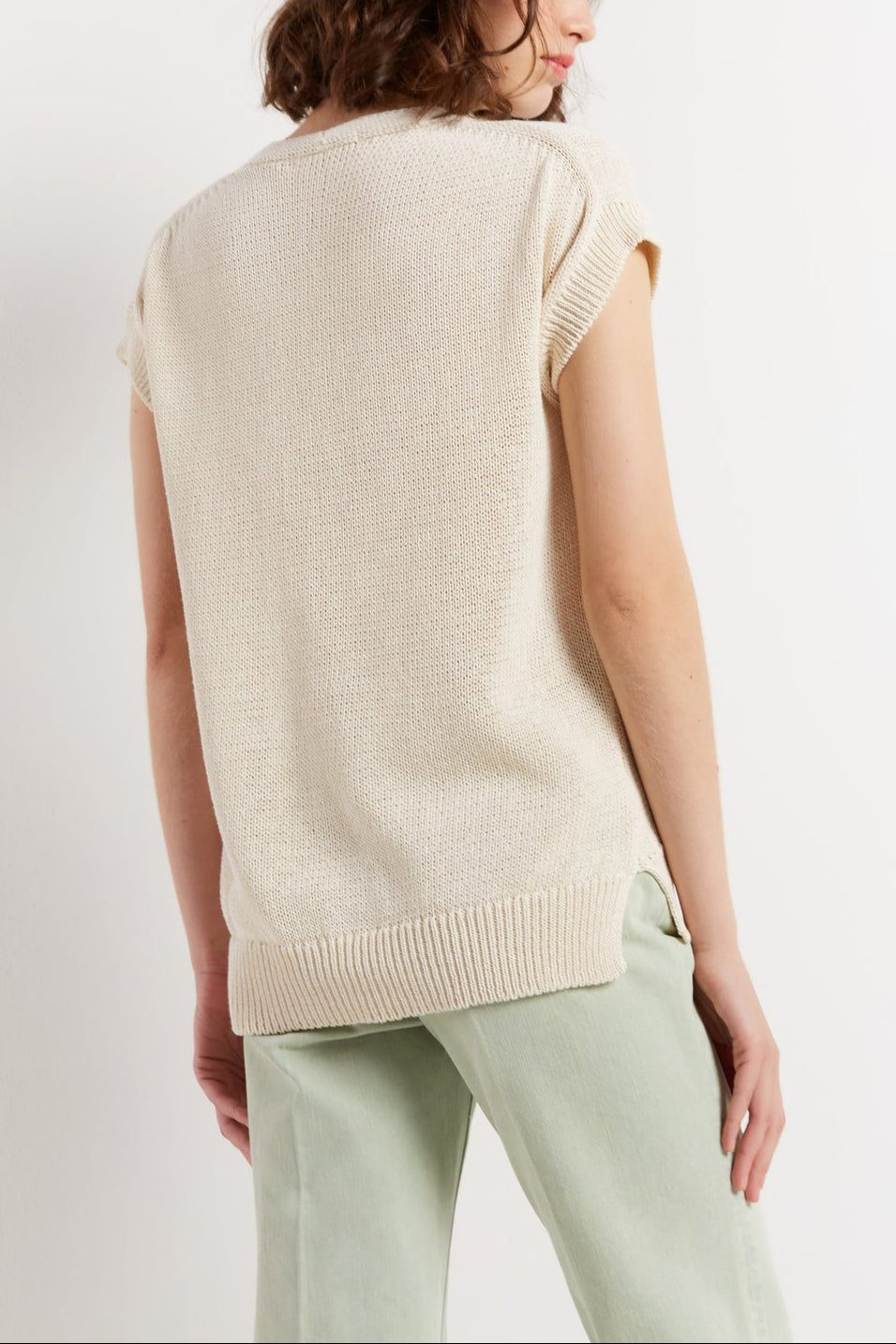 Gilet sans manche et boutons fantaisies - LASSINE Faume - seconde main
