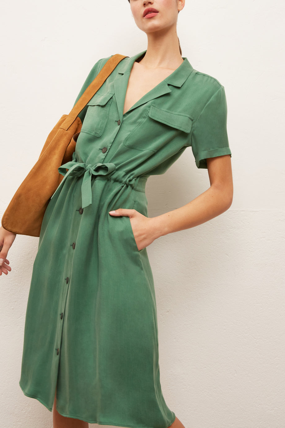 SIENNA - Robe-chemise ceinturée Faume - seconde main