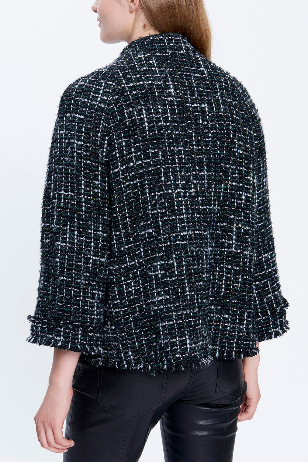 VALERI - Veste façon blouson en tweed Faume - seconde main