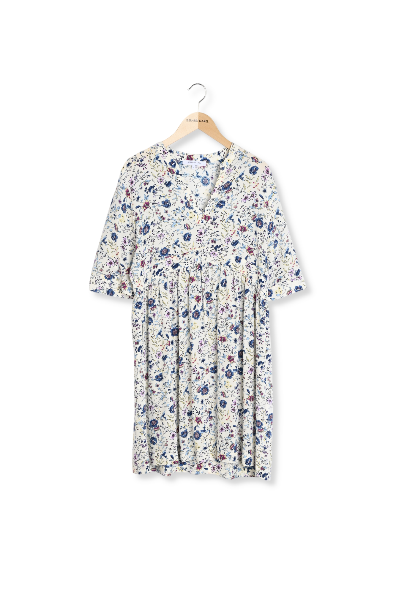 Robe fleurie en soie - JIANNY Faume - seconde main