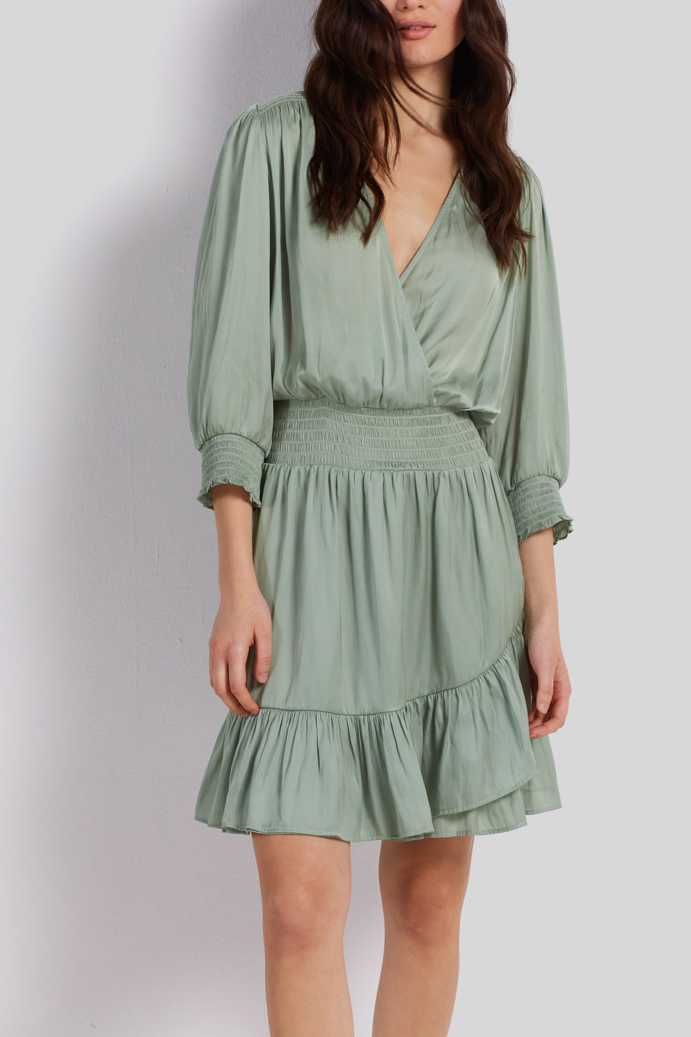 Robe à smocks et volants - JORIS Faume - seconde main