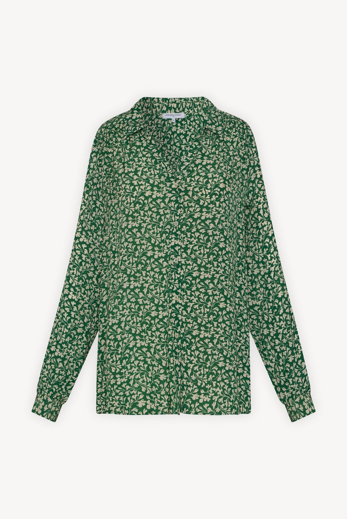 Chemise à motif floral et smocks - CERISE Faume - seconde main