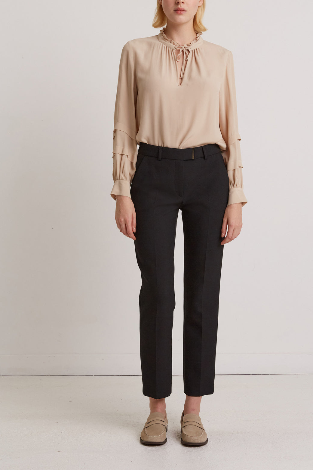 Pantalon tailleur à fermoir doré - EMMILY Faume - seconde main