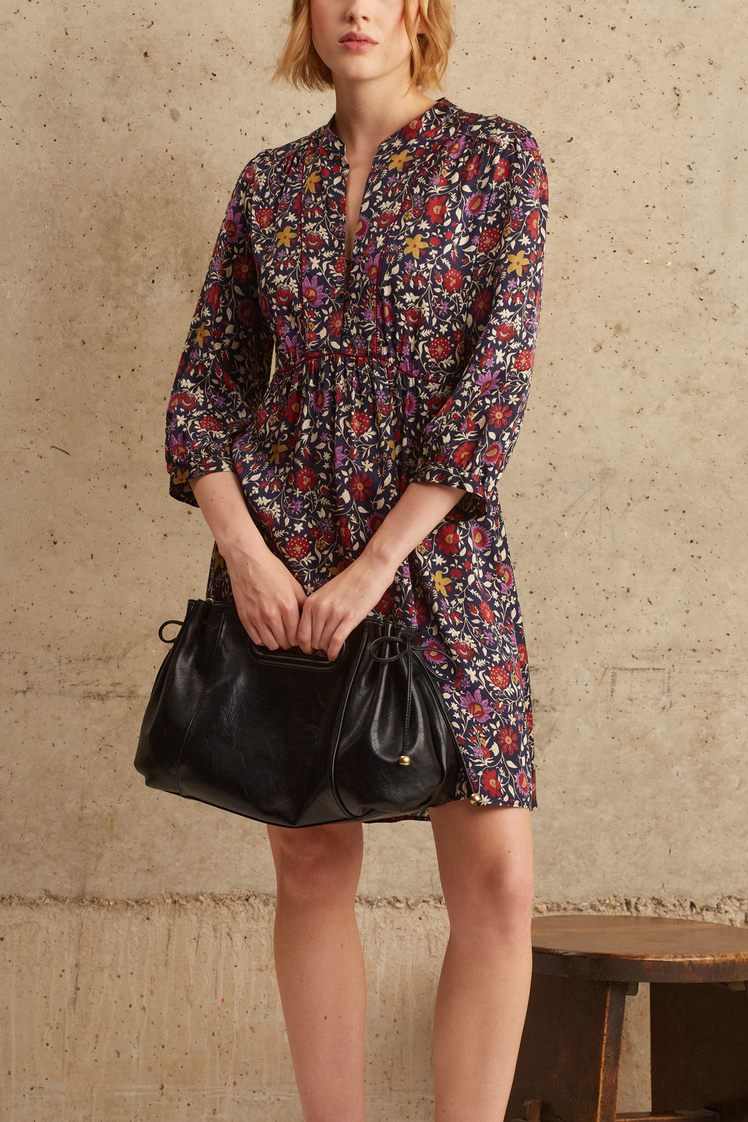 Robe à imprimé fleuri - JERI Faume - seconde main