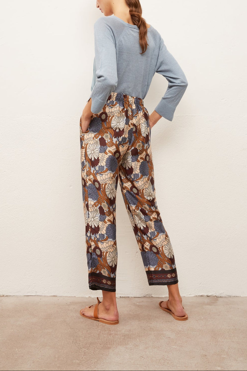 MARILOU - Pantalon 7/8 fluide Faume - seconde main