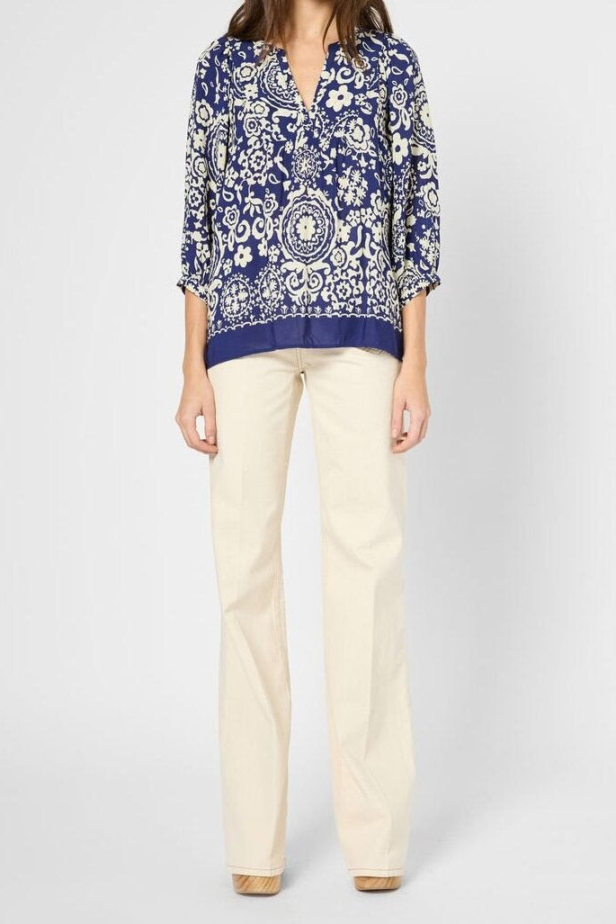 Blouse fluide imprimée - UBELIA Faume - seconde main