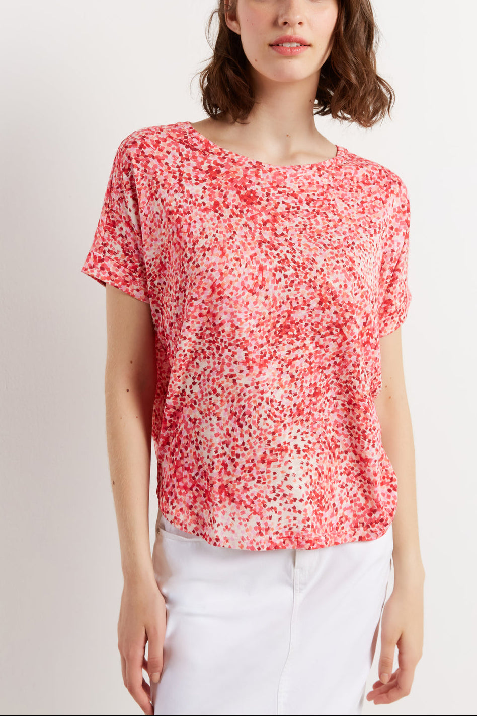 Tee-shirt loose à motif - ANGELE Faume - seconde main