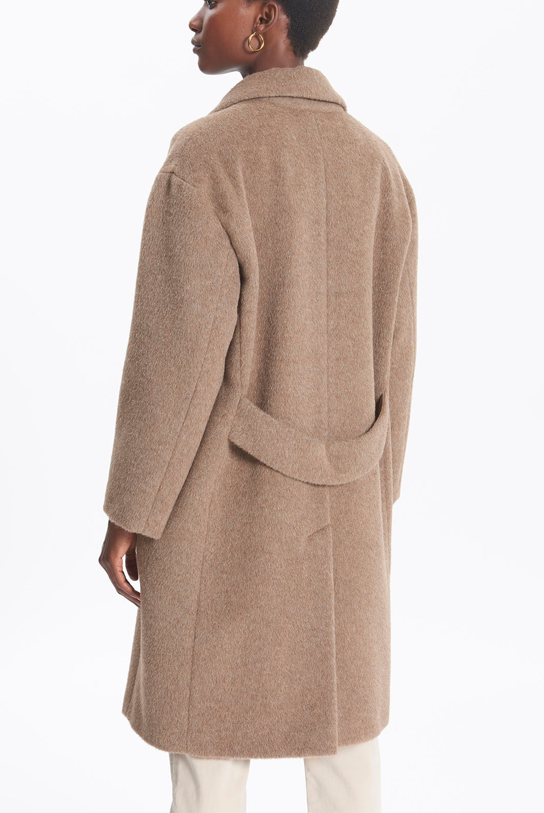 PABLO - Manteau en laine vierge et alpaga Faume - seconde main