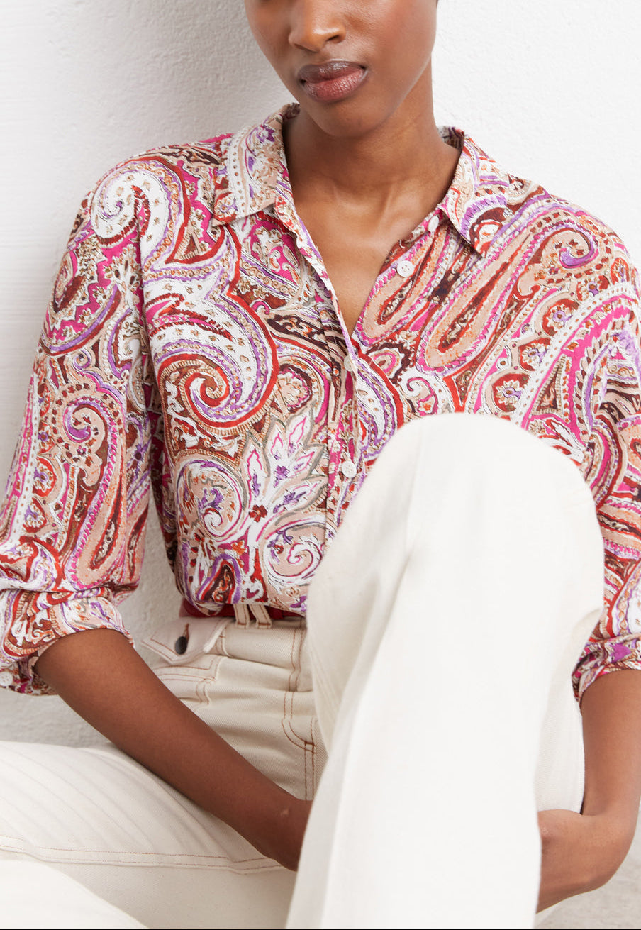 Chemise fluide à imprimé cachemire - CONSTANT Faume - seconde main