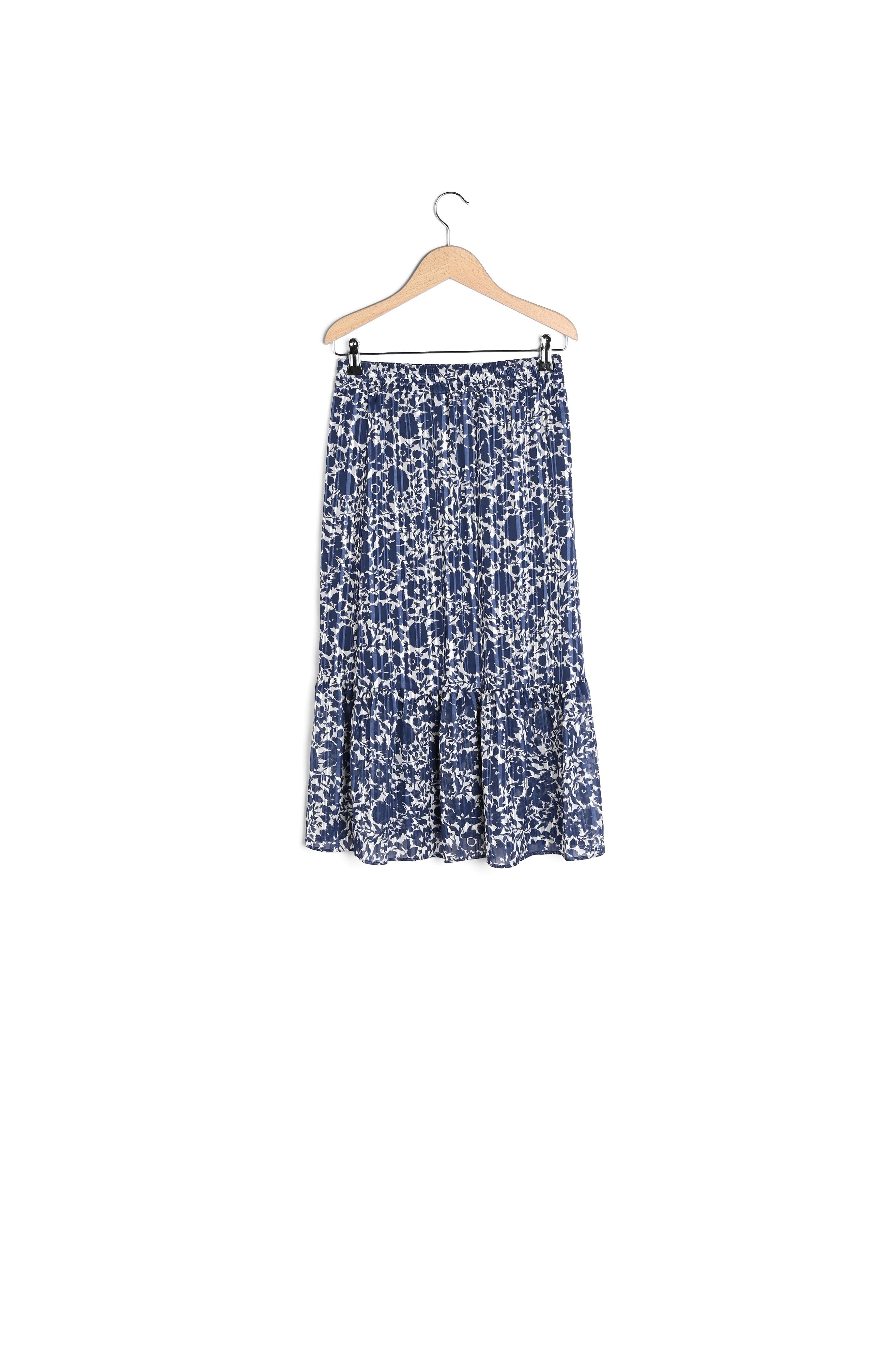 LISEA - Jupe midi volantée avec lurex Faume - seconde main