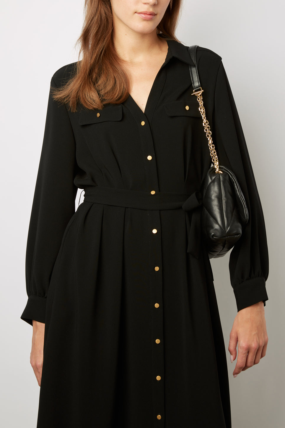 Robe chemise en crêpe fluide - JOLEEN Faume - seconde main