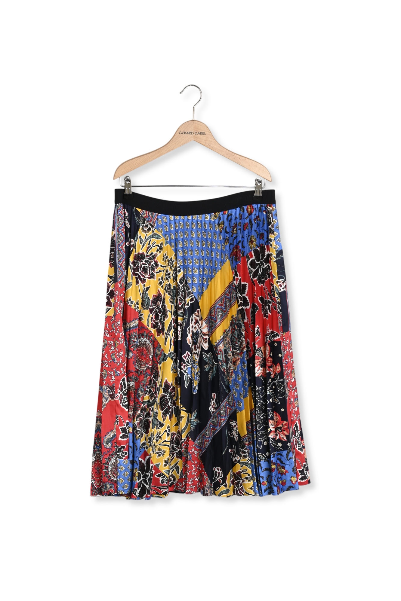 LAVINIA - Jupe plissée soleil imprimée Faume - seconde main