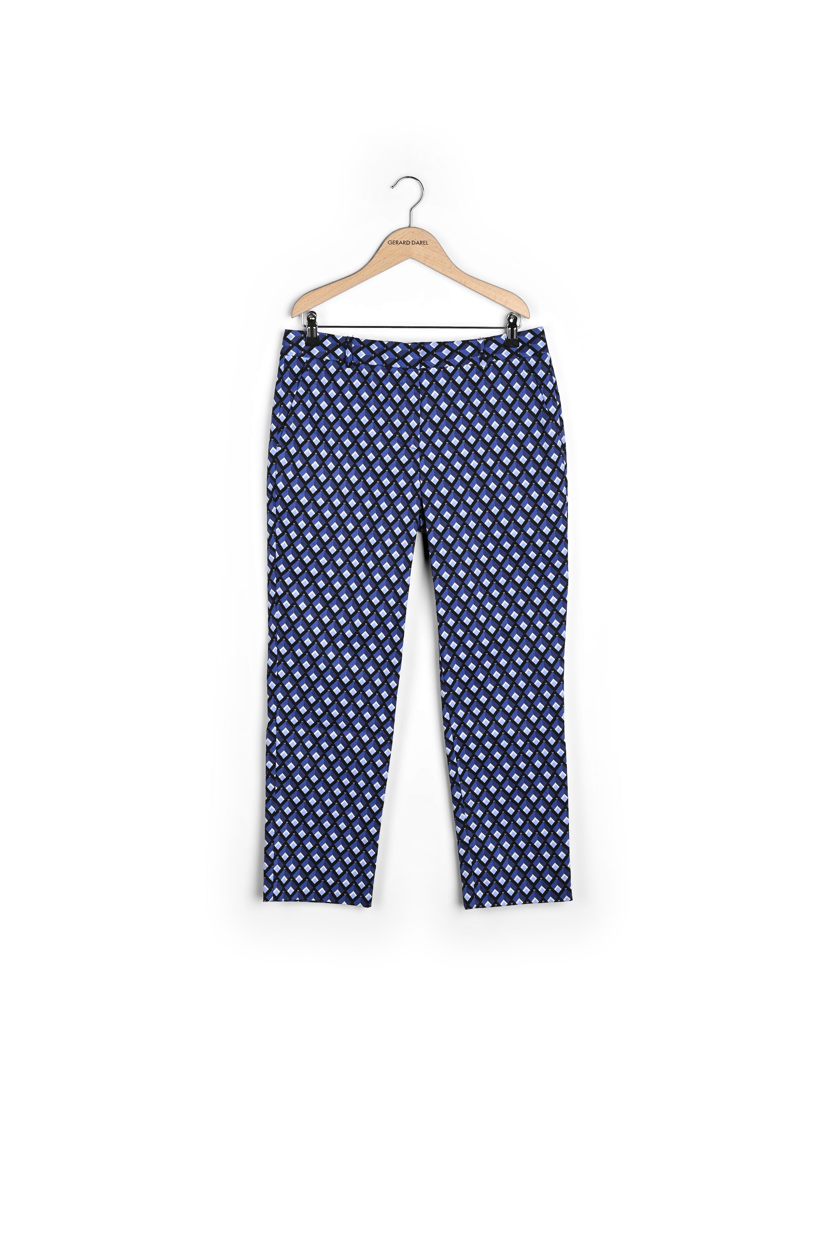 Pantalon en coton imprimé losanges  - ELIESS Faume - seconde main