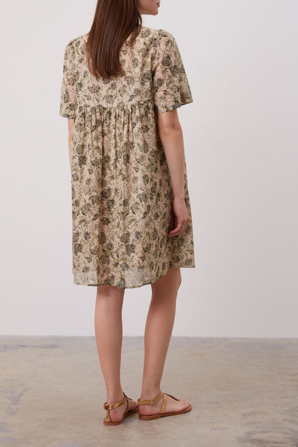 Robe courte en voile de coton - JUSTINIEN Faume - seconde main