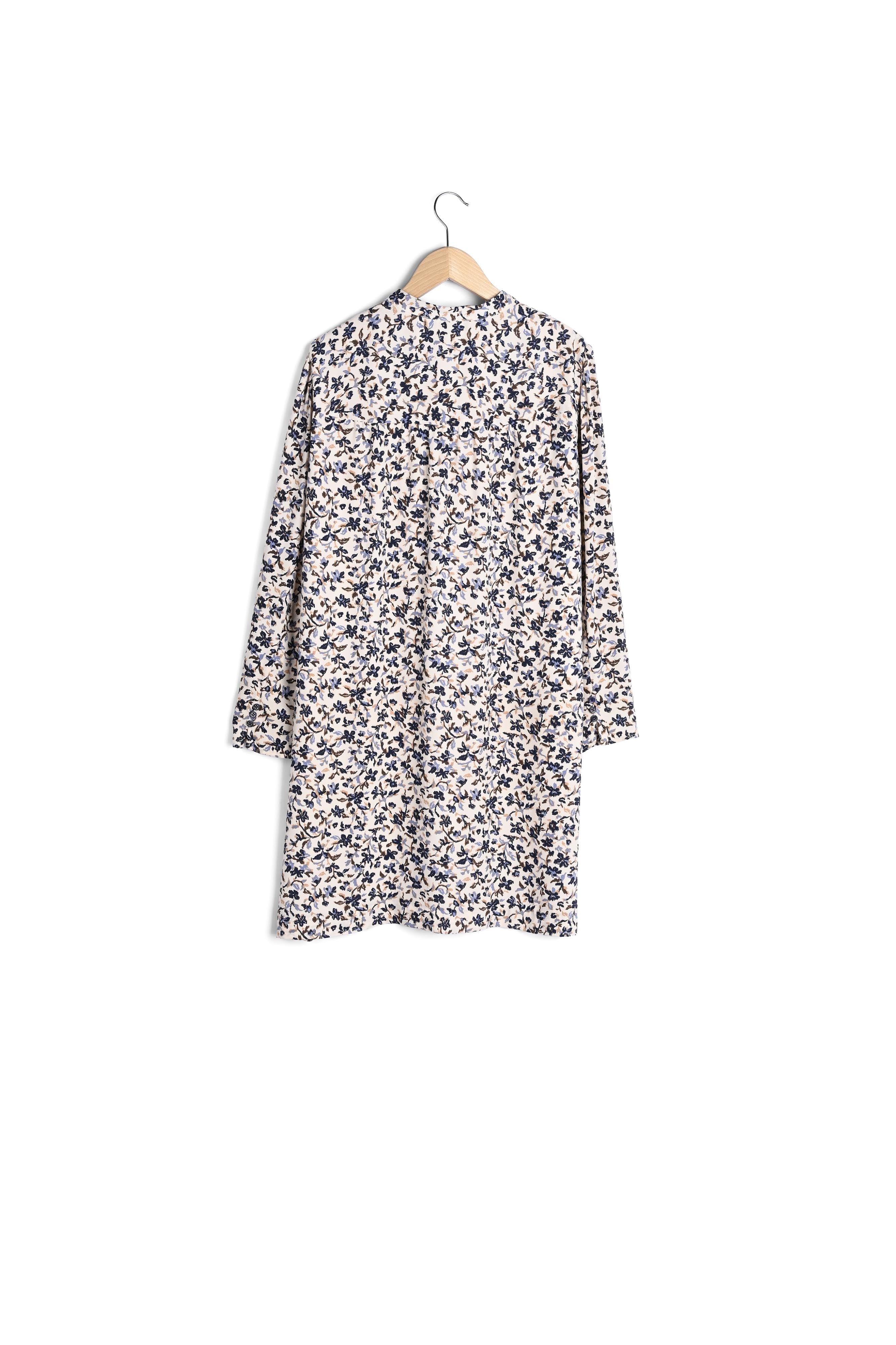 Robe en crêpe léger à imprimé floral Faume - seconde main