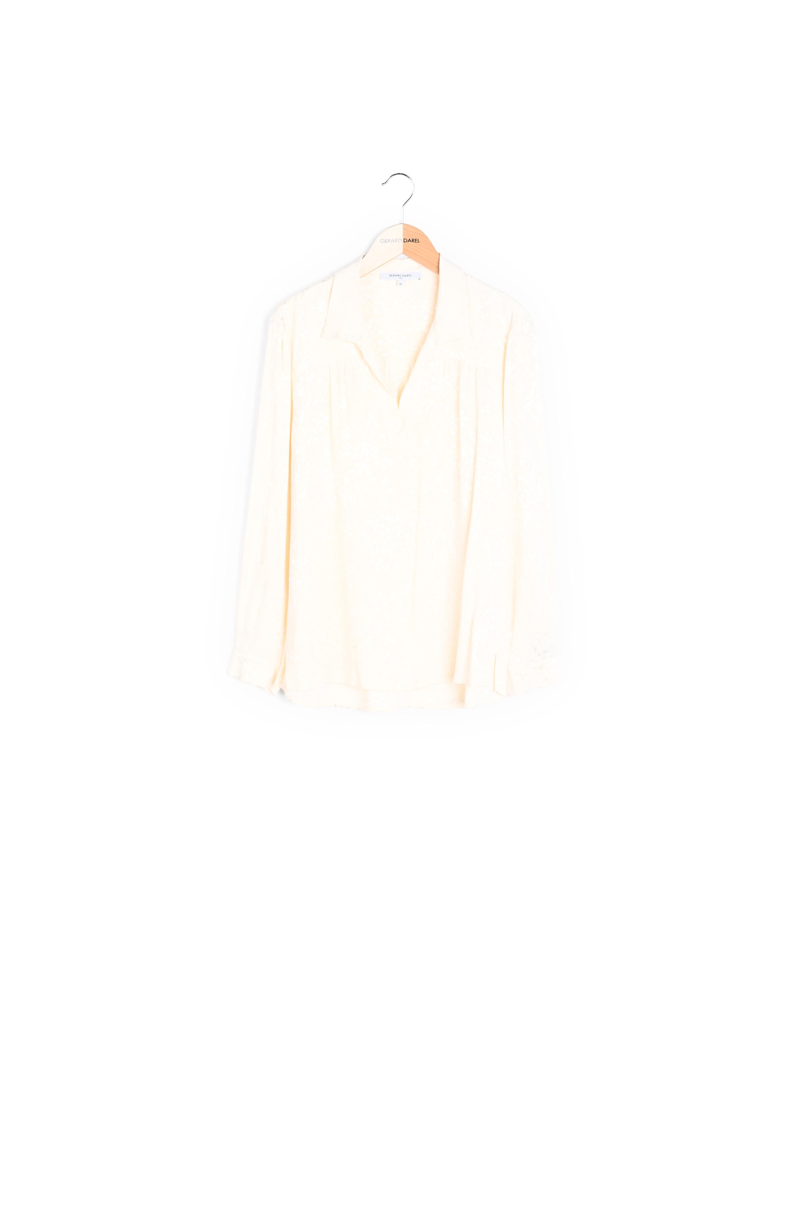 MORGAN - Blouse en jacquard fleuri Faume - seconde main