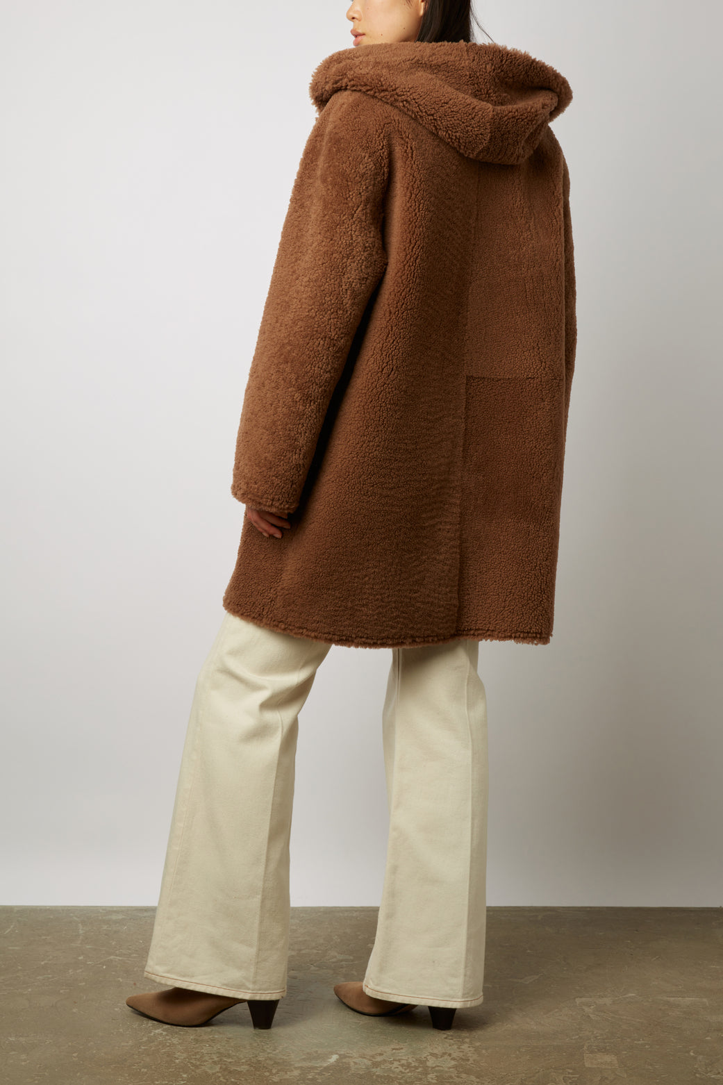 Manteau réversible en peau lainée - MAELISSE Faume - seconde main